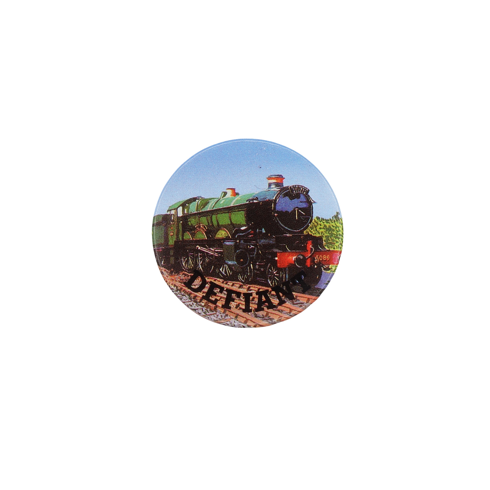 DEFIANT 蒸気機関車 缶バッジ バッチ