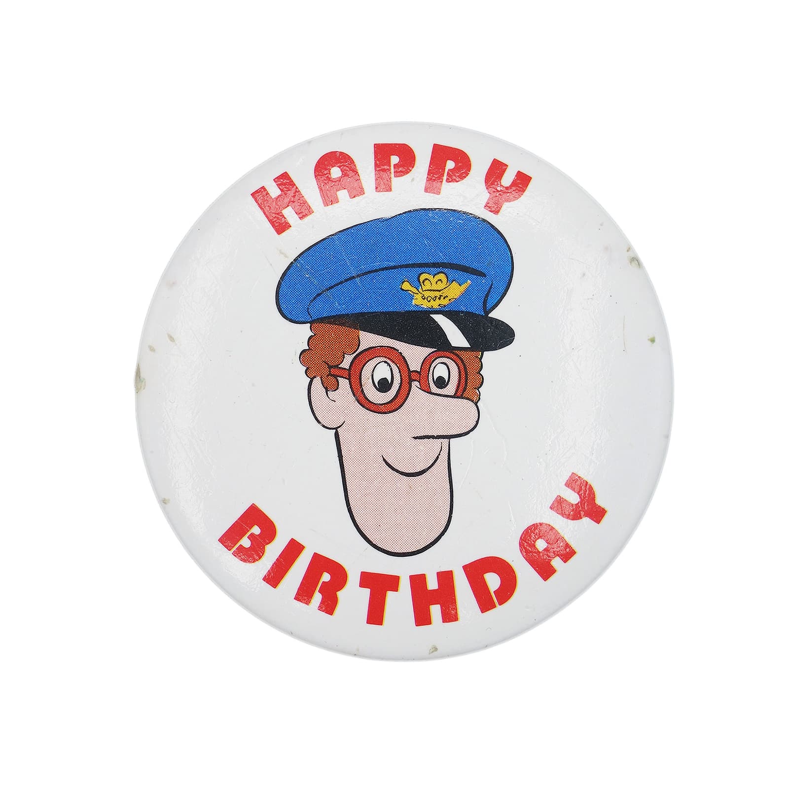 ポストマン パット HAPPY BIRTHDAY 缶バッジ バッチ 誕生日