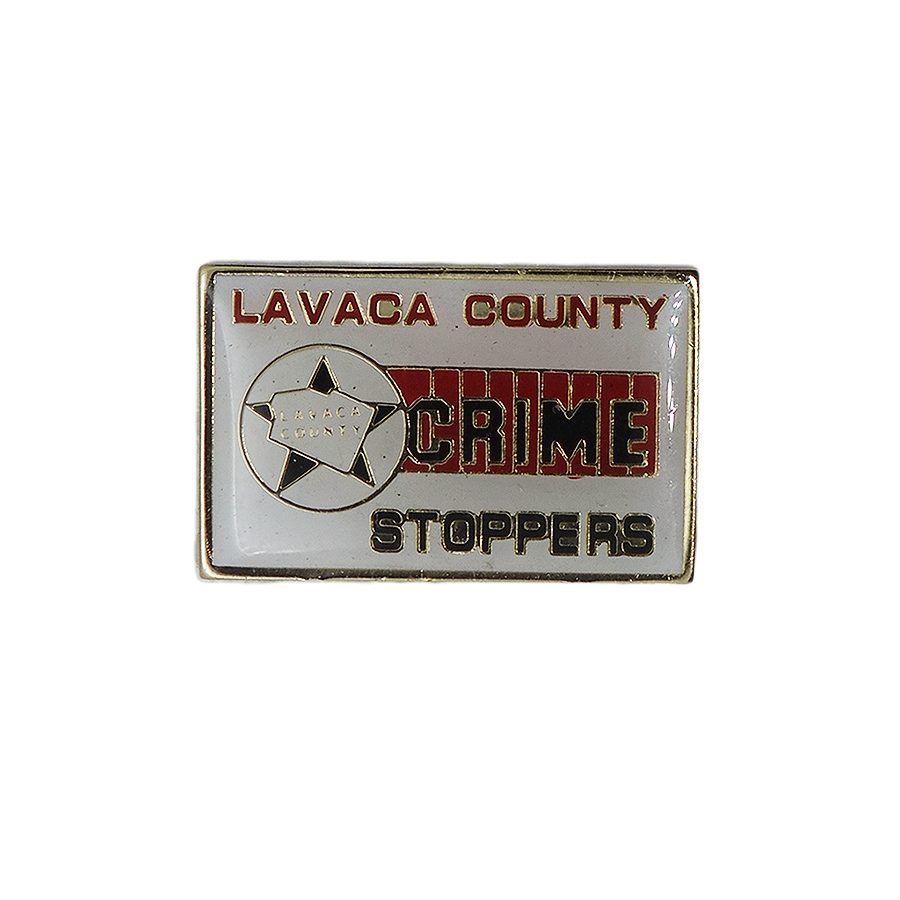 CRIME STOPPERS ピンズ LAVACA COUNTY