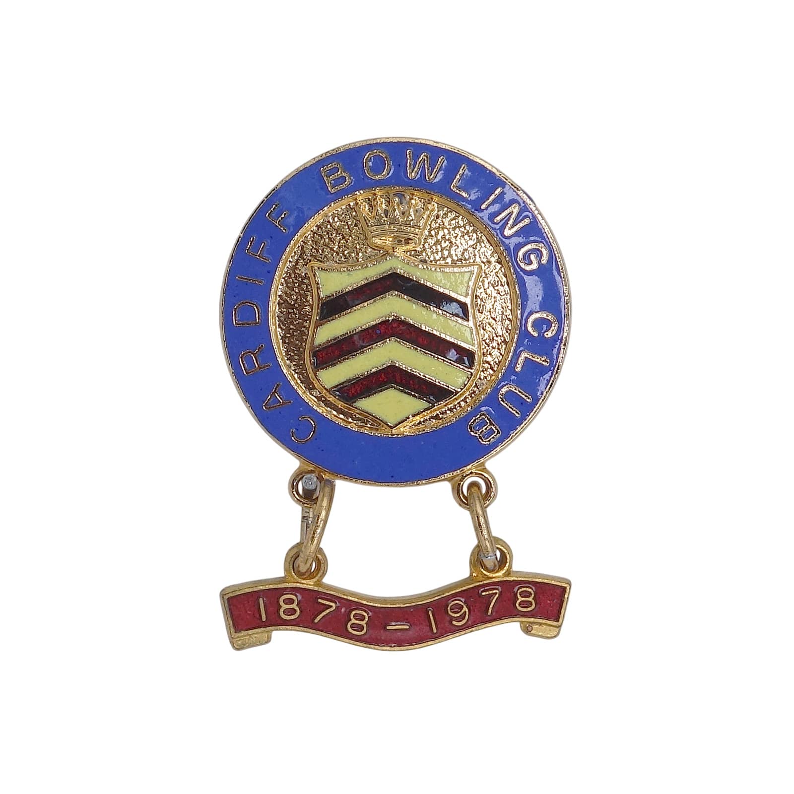 CARDIFF BOWLING CLUB ピンバッジ バッチ 英国 ローンボウルズクラブ