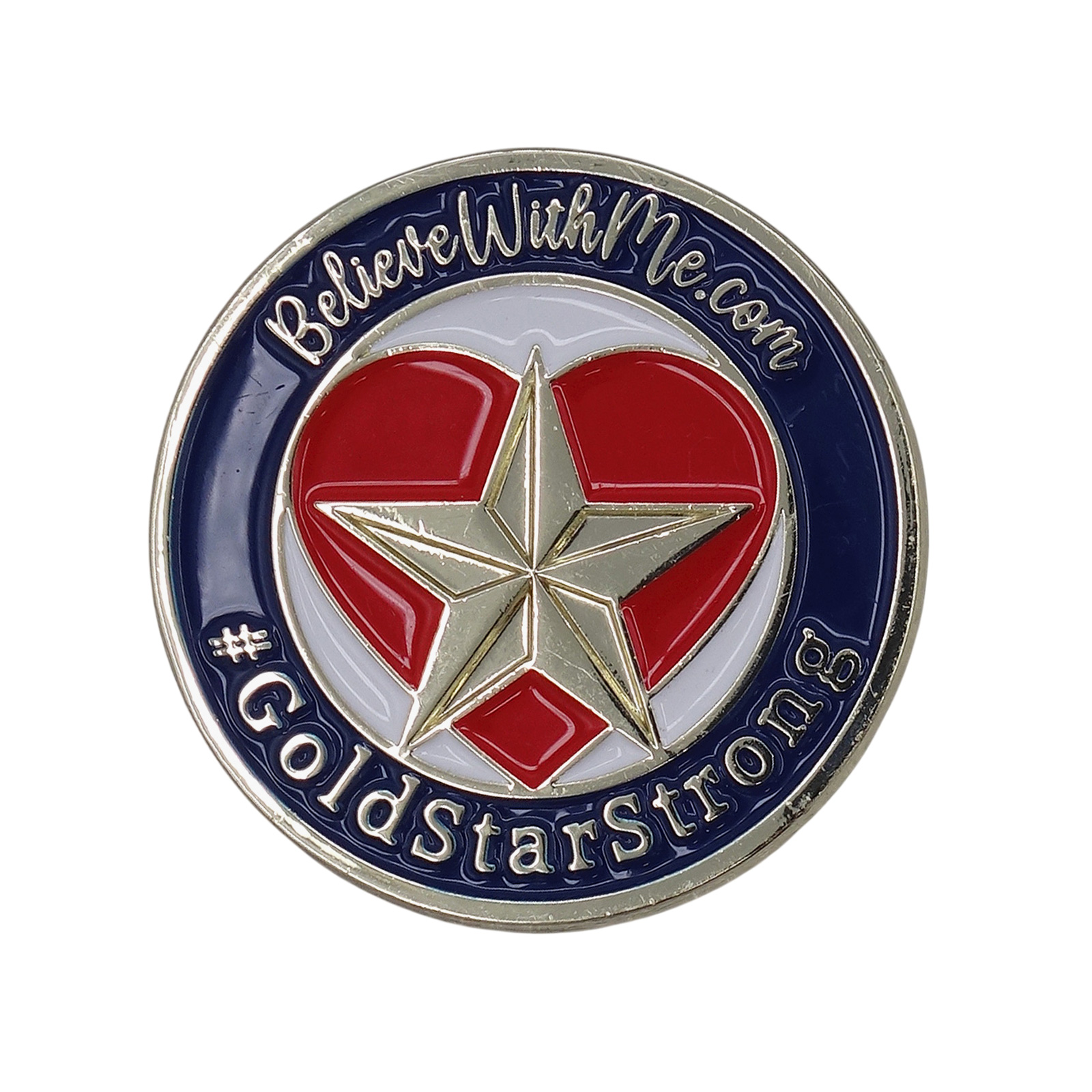 #GoldStarStrong ピンズ 戦没者遺族支援団体 Believe With Me