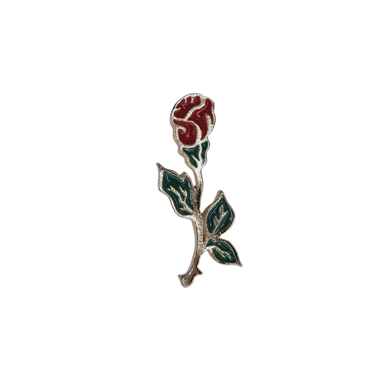 一輪の薔薇 花 ピンズ