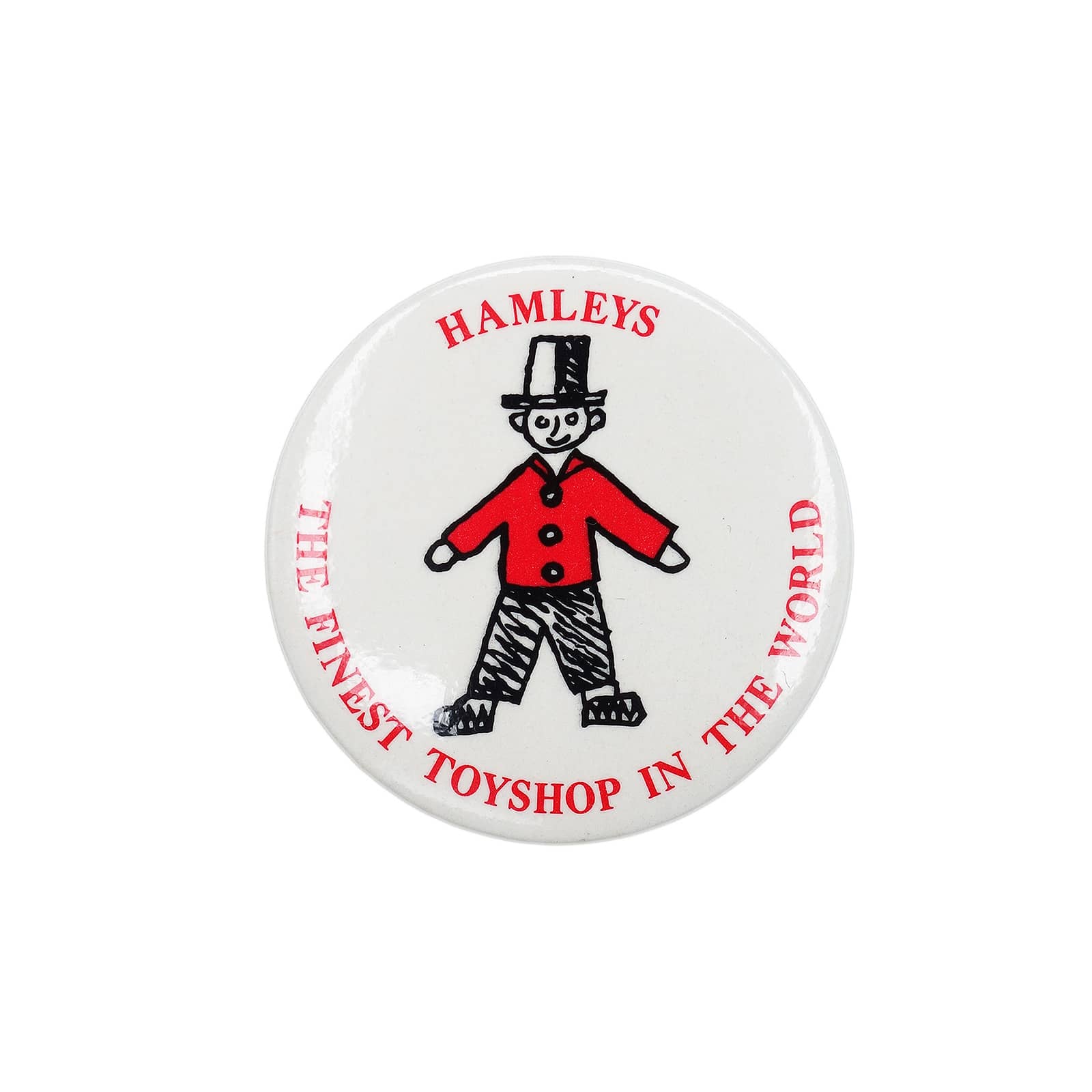 HAMLEYS 缶バッジ バッチ 玩具店 ハムリーズ