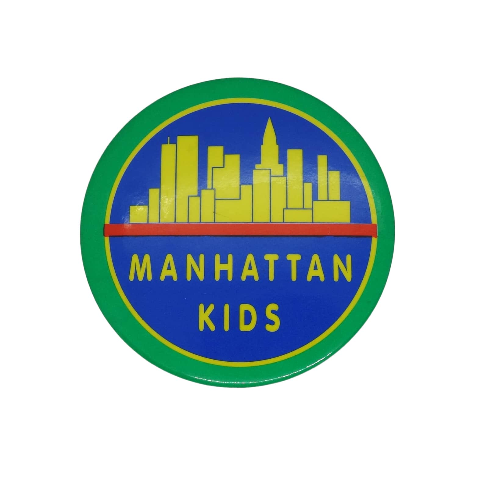 イギリス レトロ 缶バッジ MANHATTAN KIDS 缶バッチ