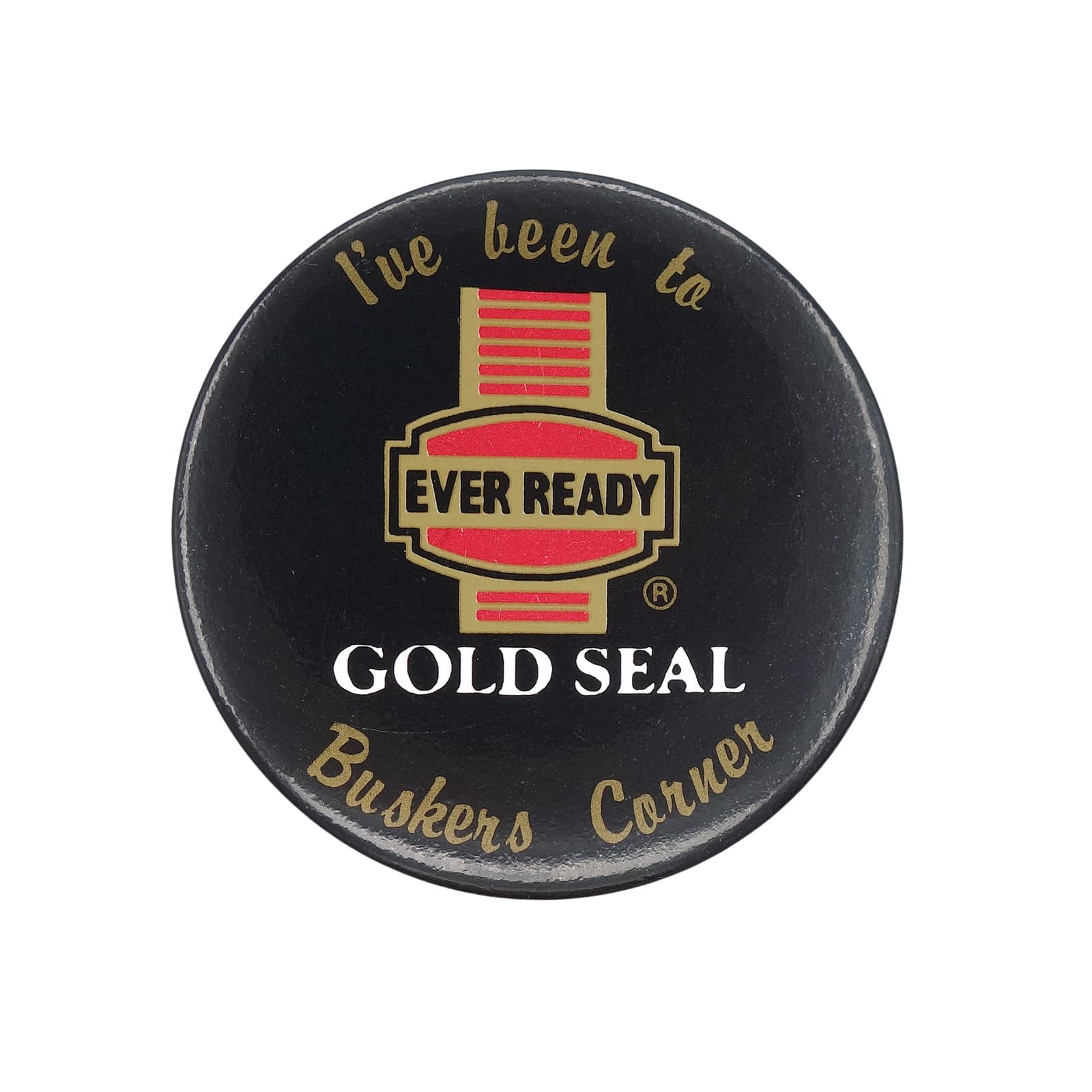 EVER READY 乾電池 GOLD SEAL 缶バッジ バッチ