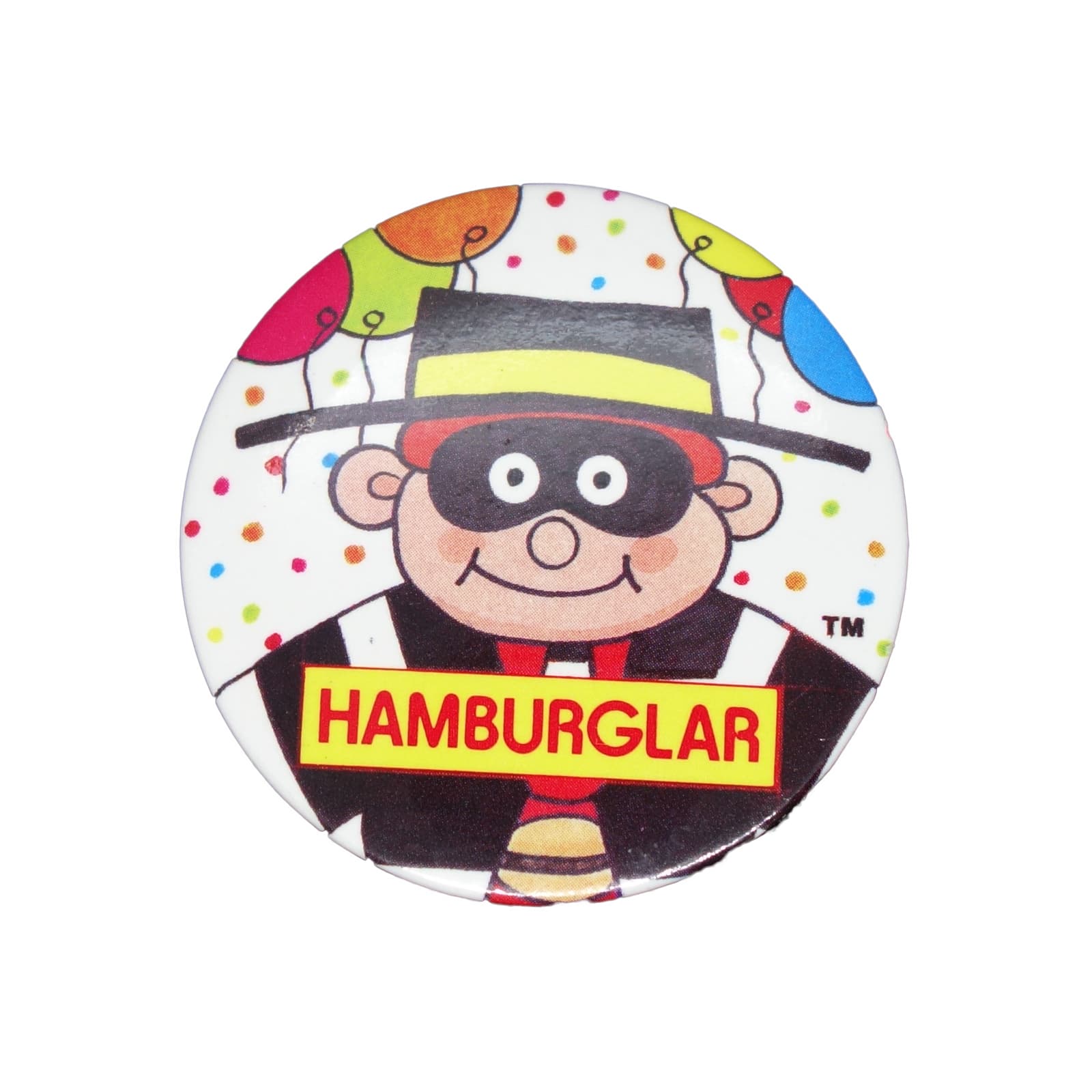 マクドナルド HAMBURGLAR ハンバーグラー 缶バッジ レトロ ビンテージ McDonalds