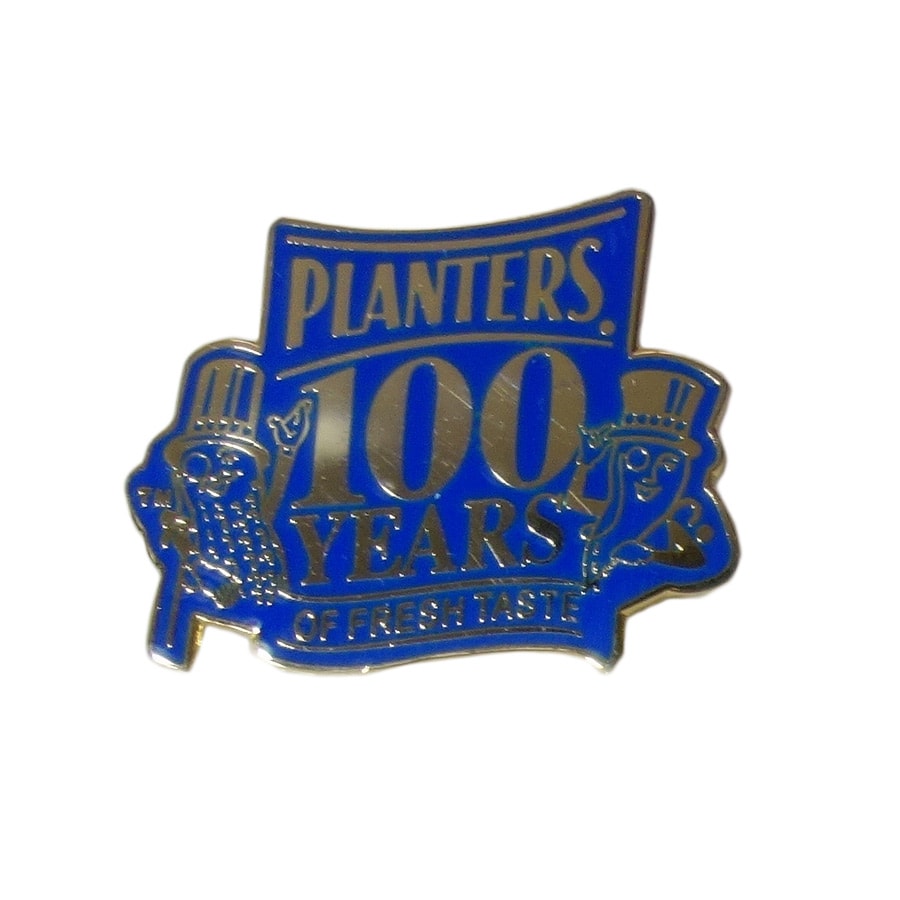 ピンズ ナッツ Planters プランターズ 留め具付き ピンバッジ レトロ