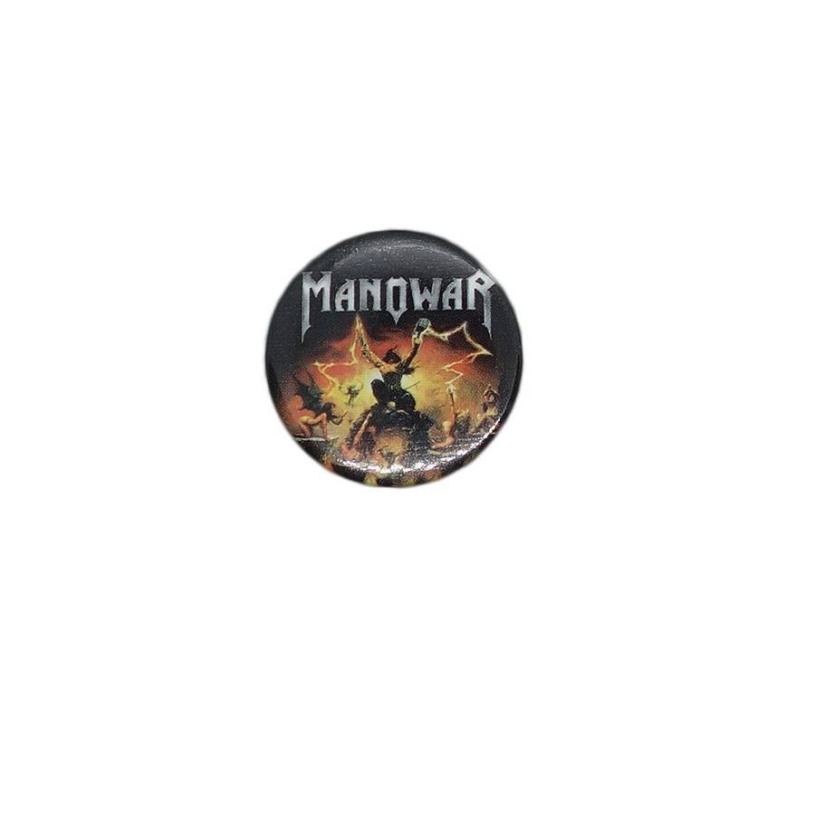 MANOWAR マノウォー 缶バッジ バッチ ヘヴィメタルバンド