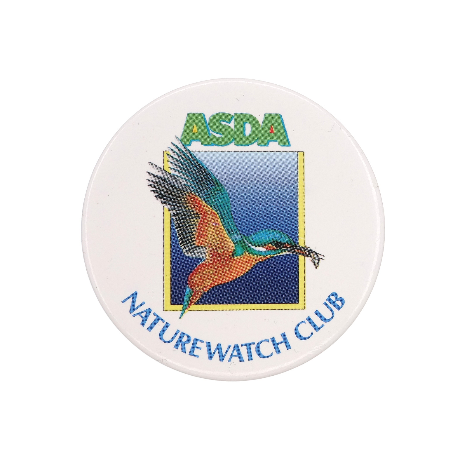 ASDA NATUREWATCH CLUB カワセミ 缶バッジ スーパーマーケット アズダ