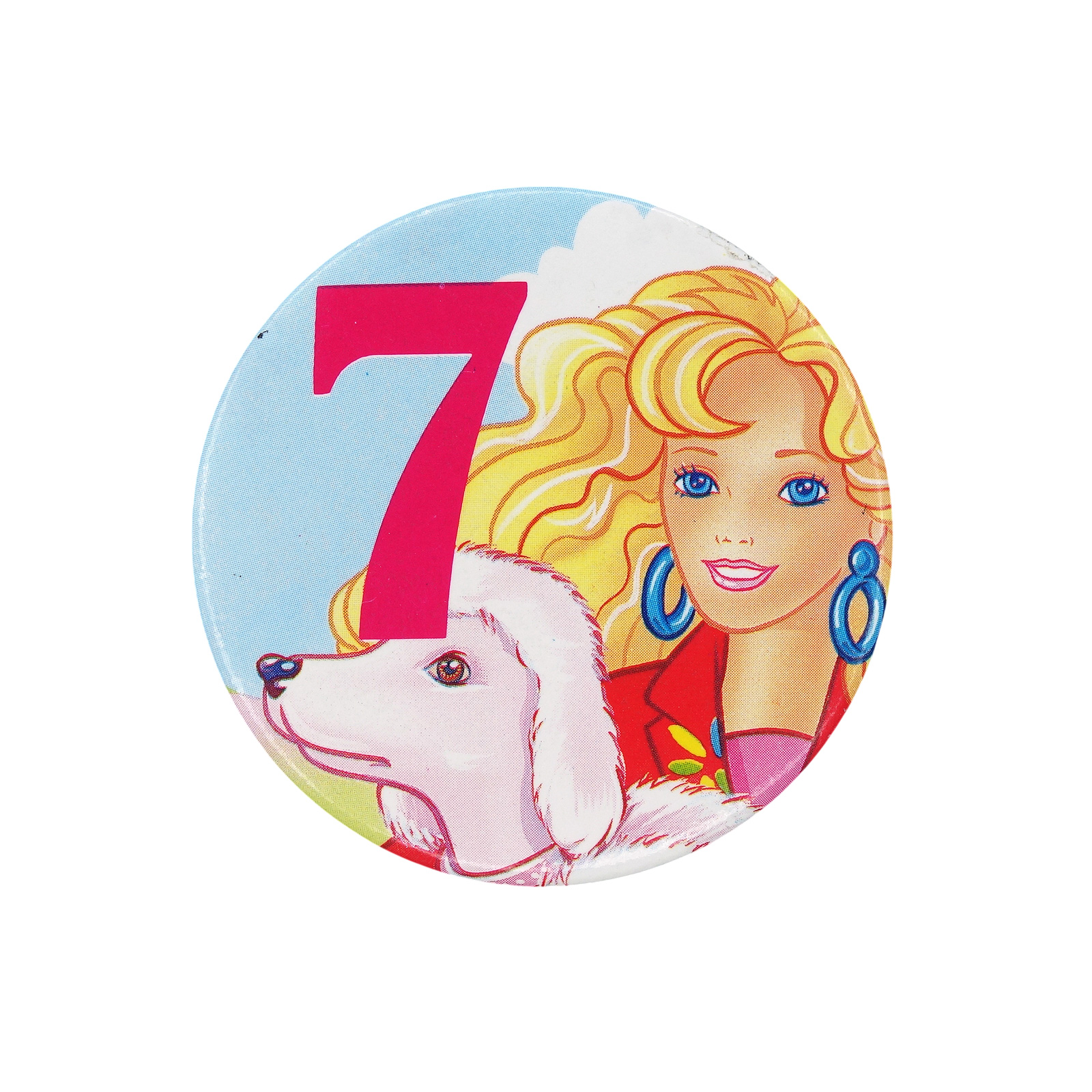Barbie バービー 缶バッジ バッチ 7歳 誕生日
