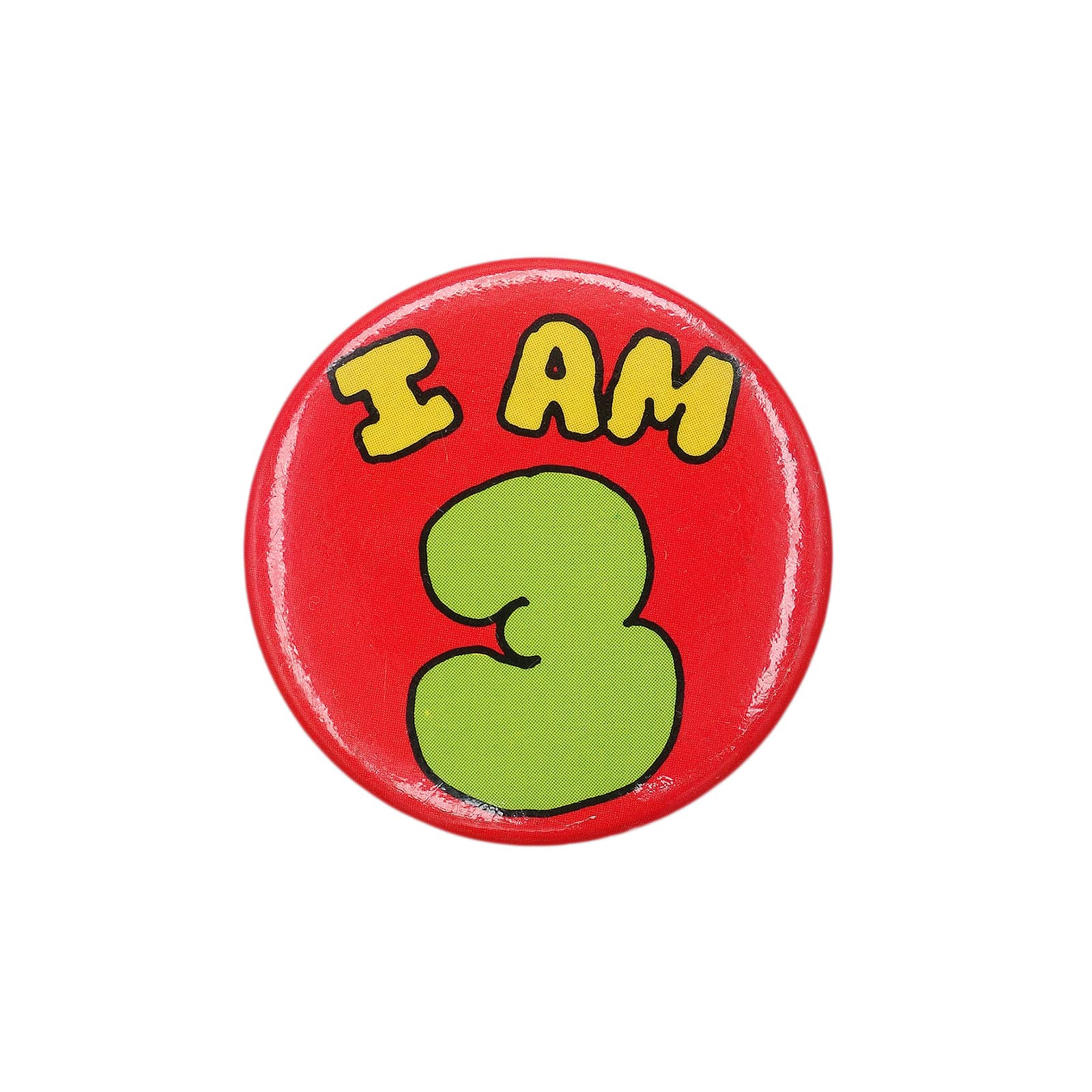 I AM 3 缶バッジ バッチ 3歳 誕生日