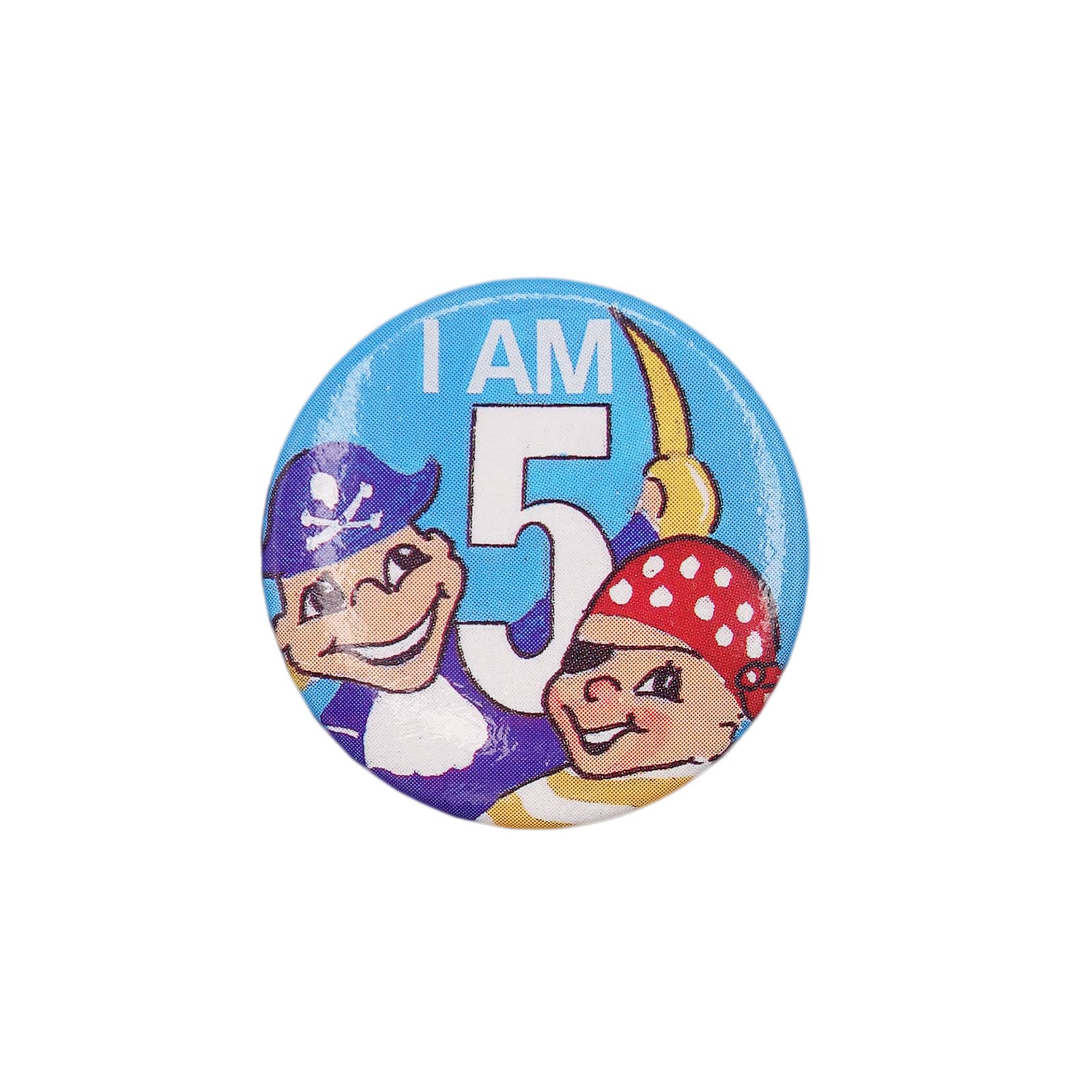 I AM 5 海賊 缶バッジ バッチ 5歳 誕生日