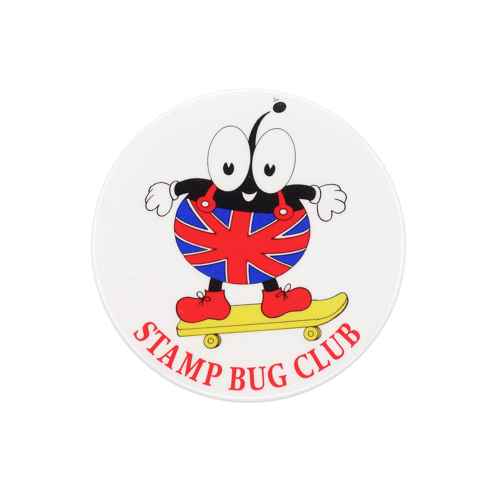 STAMP BUG CLUB 缶バッジ バッチ ユニオンジャック 虫 キャラ