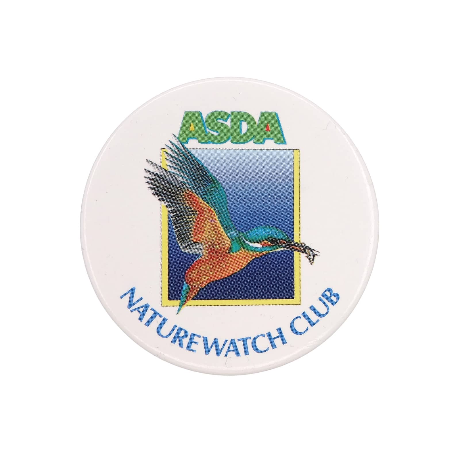 ASDA NATUREWATCH CLUB カワセミ 缶バッジ スーパーマーケット アズダ