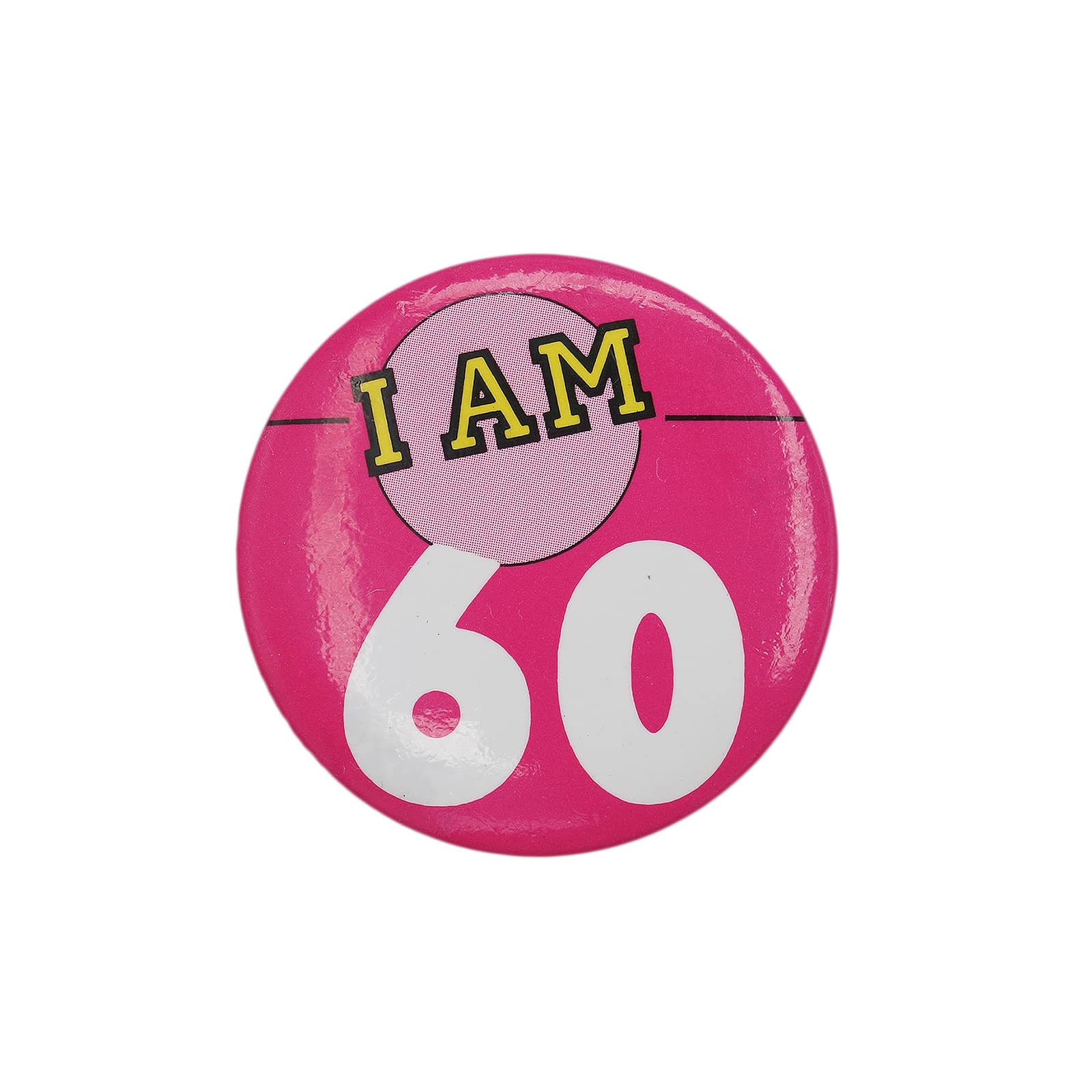 I AM 60 缶バッジ バッチ 60歳