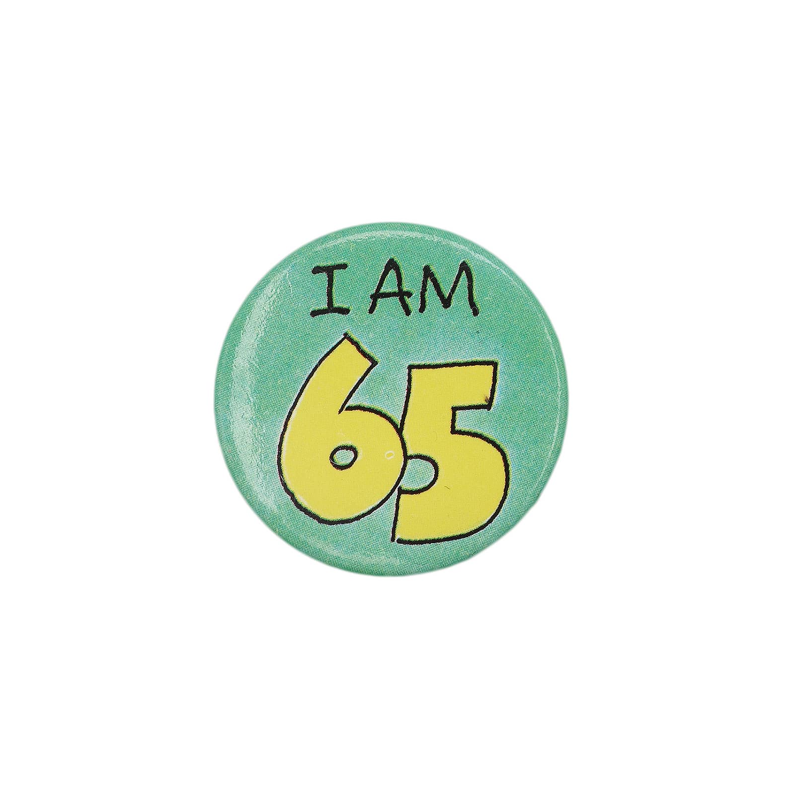 I AM 65 缶バッジ バッチ 65歳 誕生日