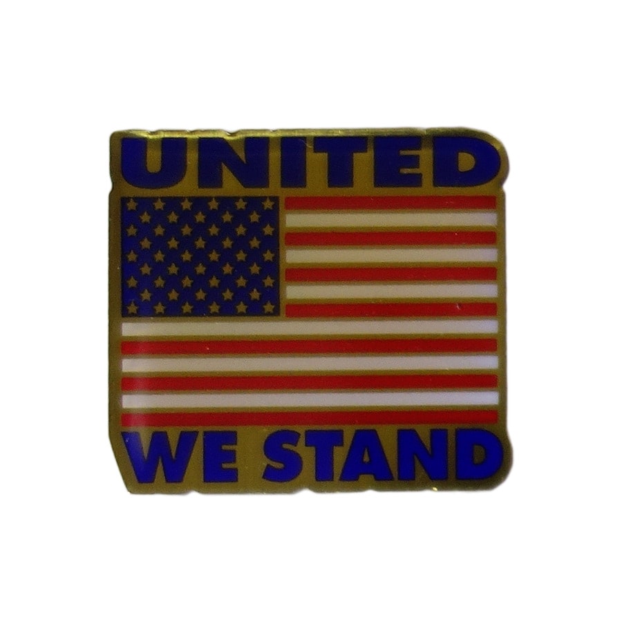 ピンズ 星条旗 United We Stand 留め具付き ピンバッジ レトロ