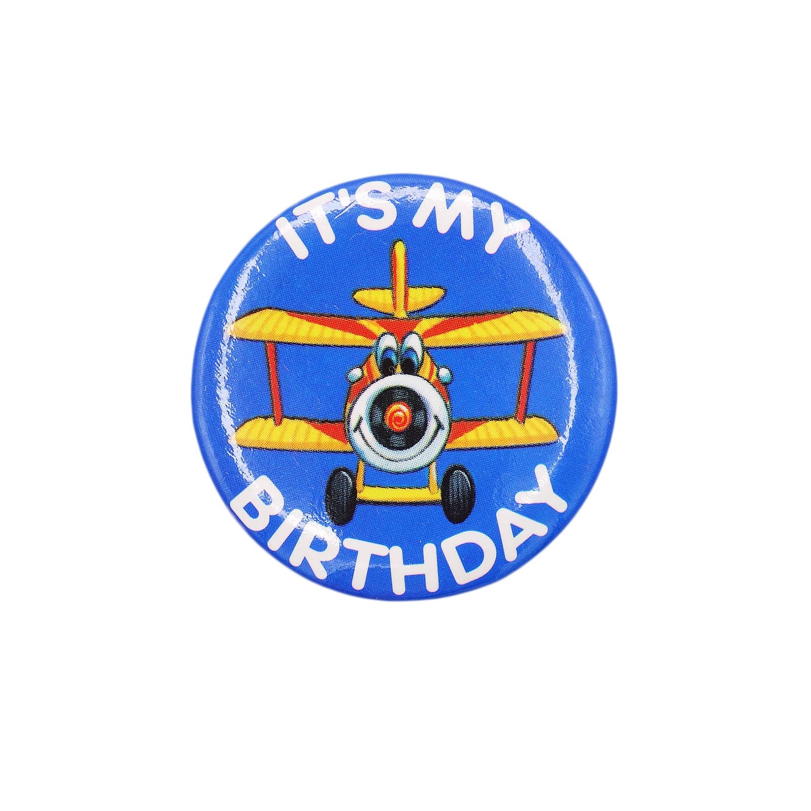 飛行機 缶バッジ バッチ IT'S MY BIRTHDAY  誕生日