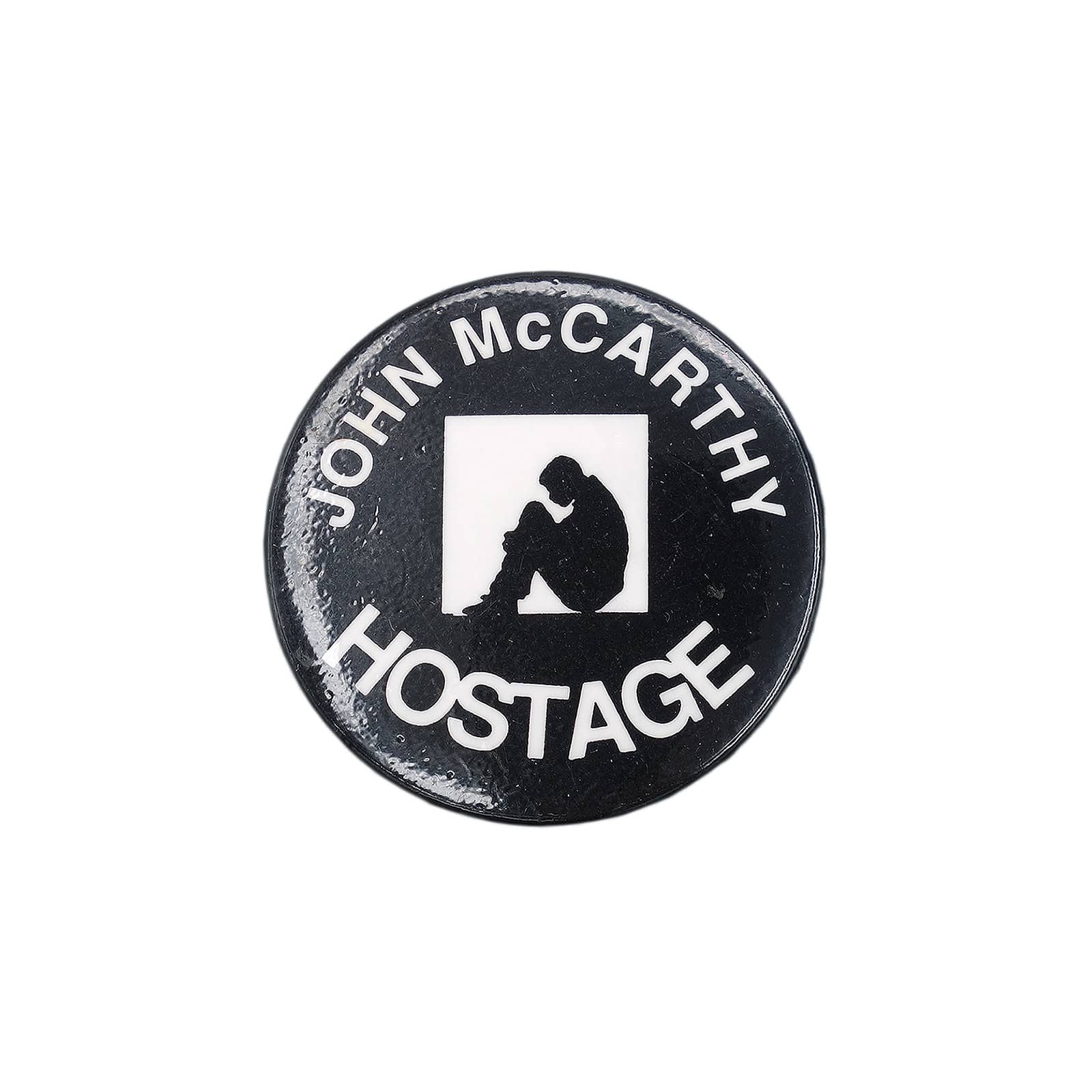 JOHN McCARTHY HOSTAGE 缶バッジ バッチ