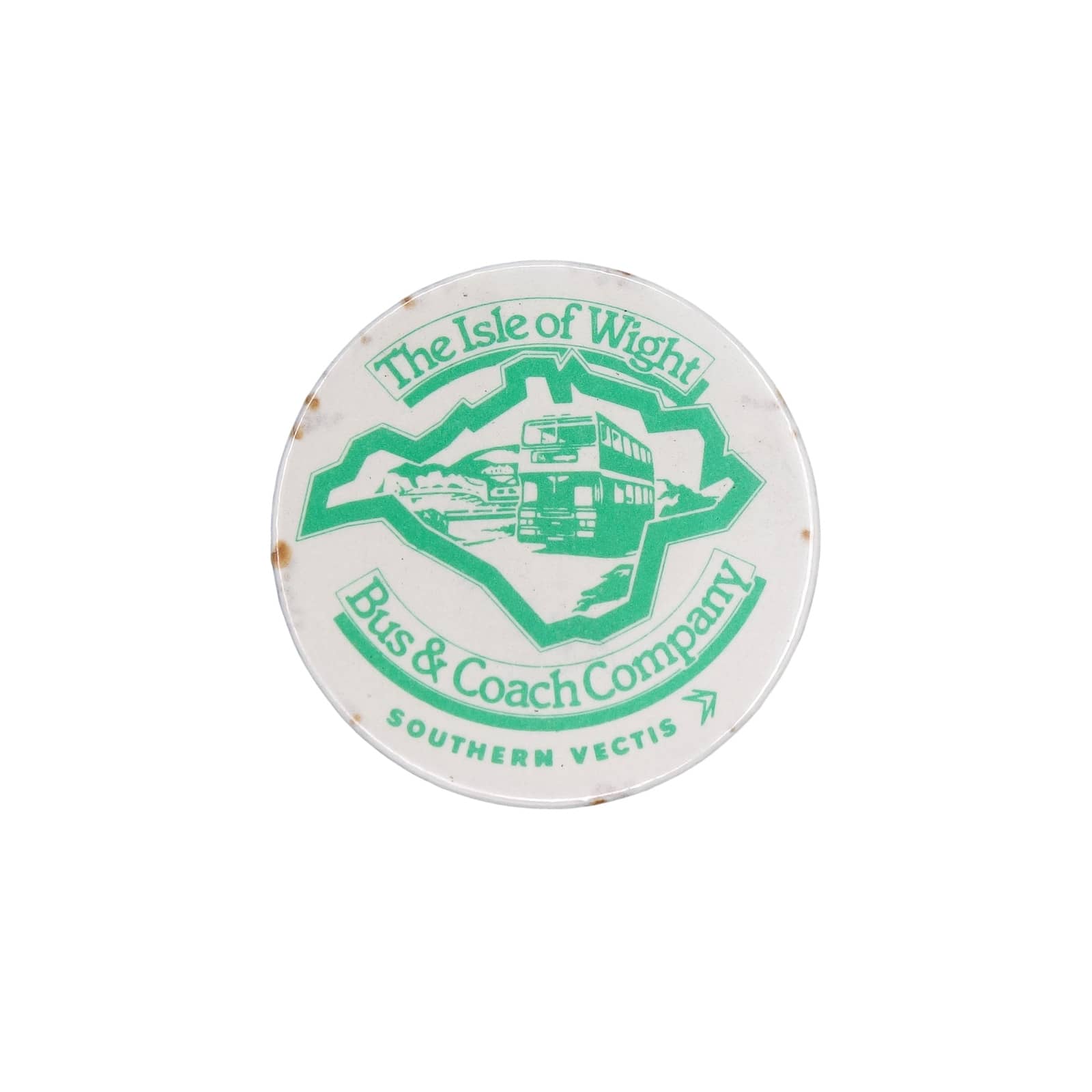 ワイト島 バス会社 SOUTHERN VECTIS 缶バッジ バッチ
