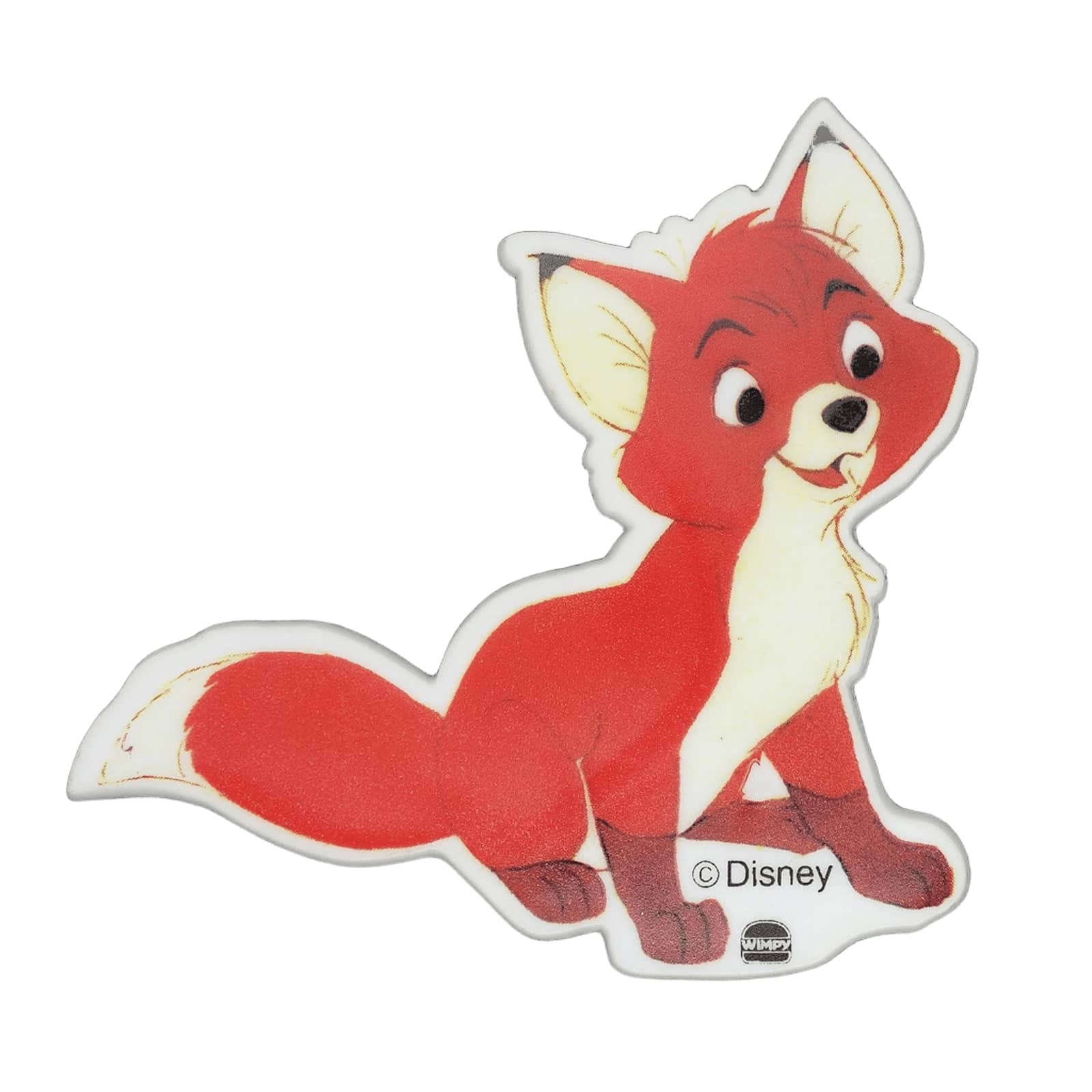 ディズニー Disney きつねと猟犬 90's レトロ キャラクター プラスチック ピンバッチ