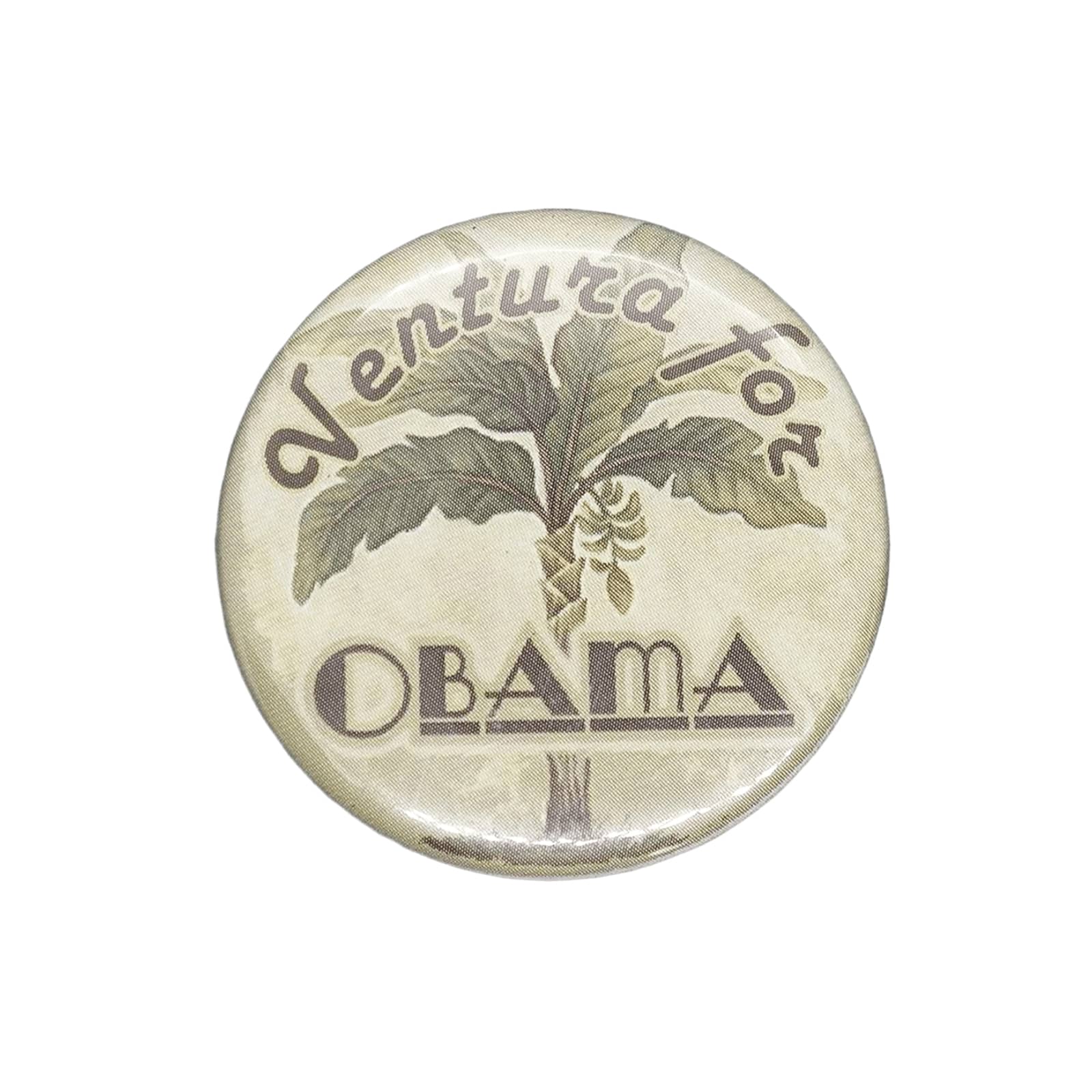 バナナの木 ピンバッチ 缶バッチ Ventura for OBAMA