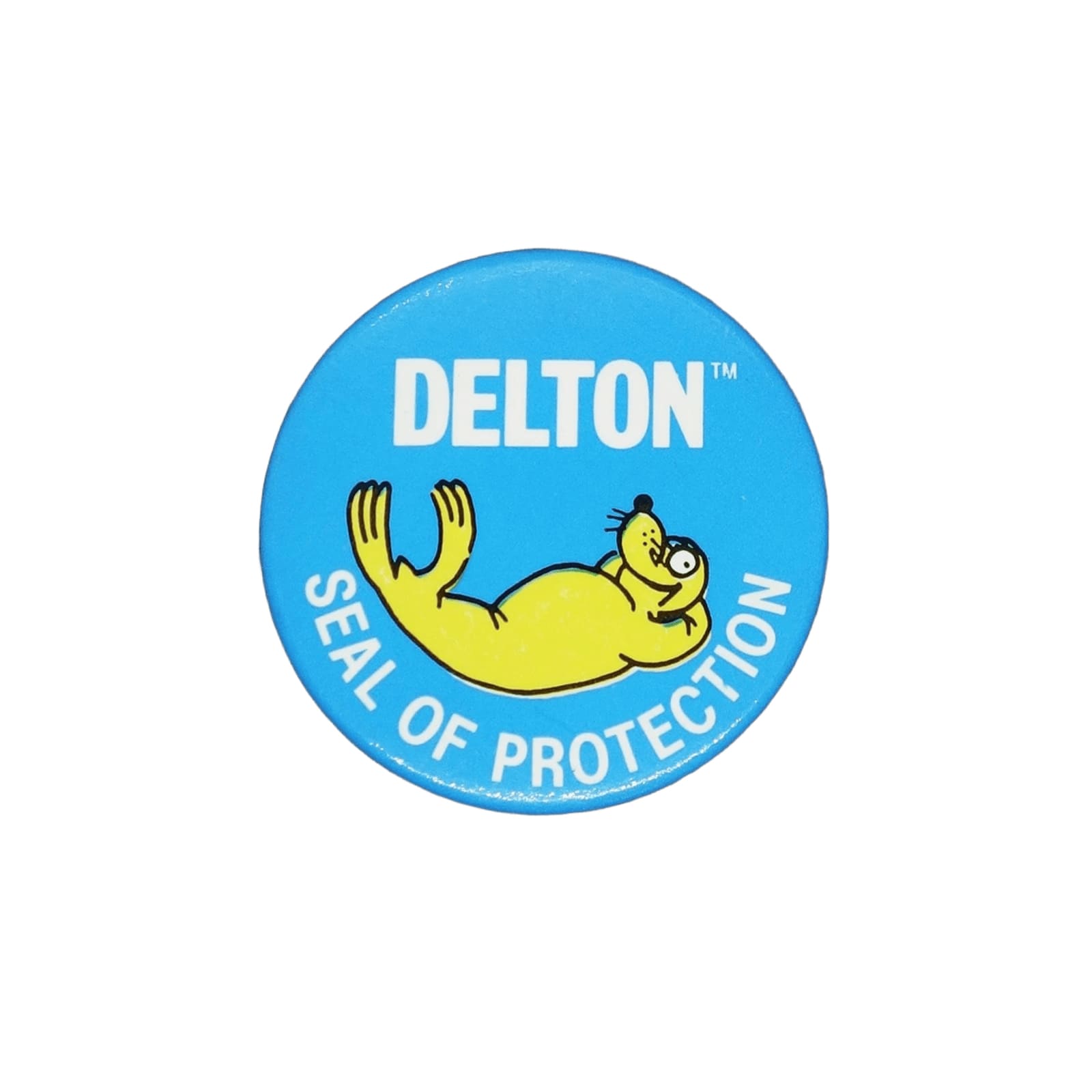 DELTON アザラシ レトロ 缶バッジ