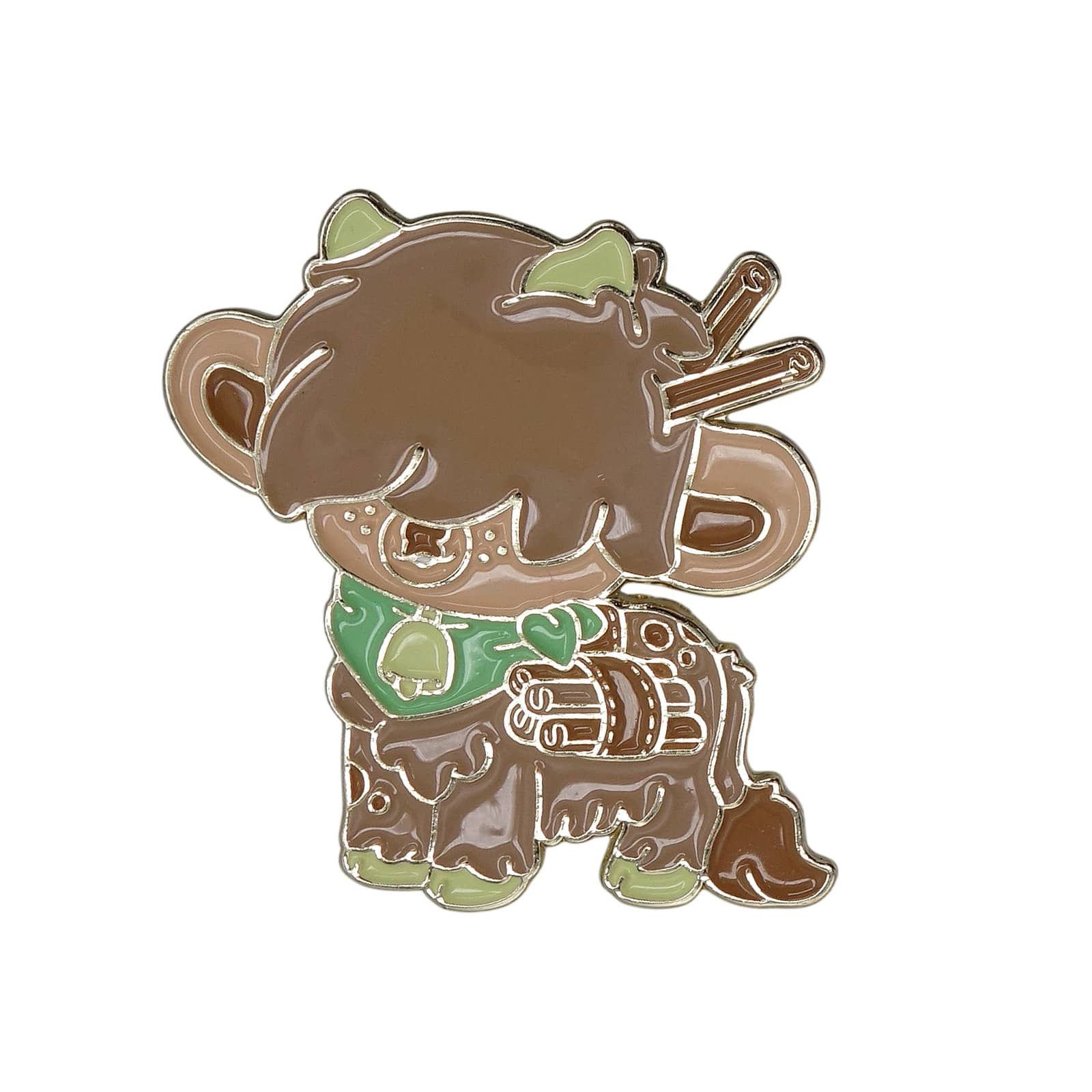 Churro the Cinnamon Cow ピンズ Bright Bat Design