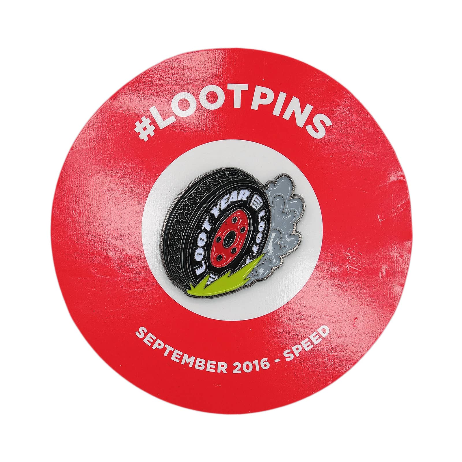 デッドストック LOOTCRATE SPEED ピンズ タイヤ