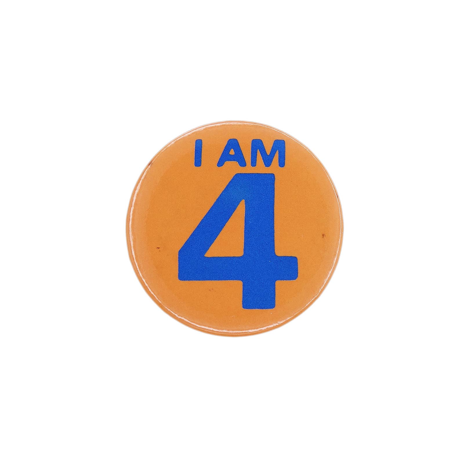 I AM 4 缶バッジ バッチ 4歳 誕生日