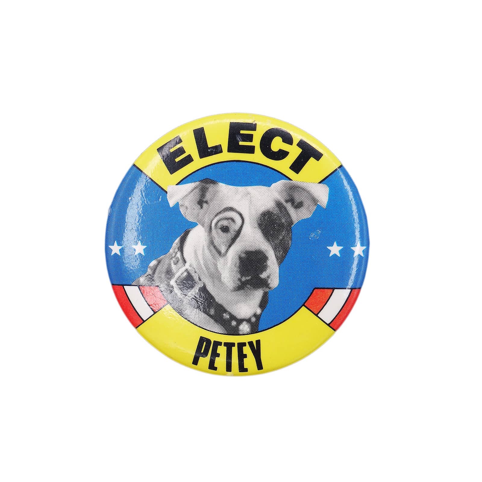 ELECT PETEY 缶バッジ バッチ 犬 ピーティー