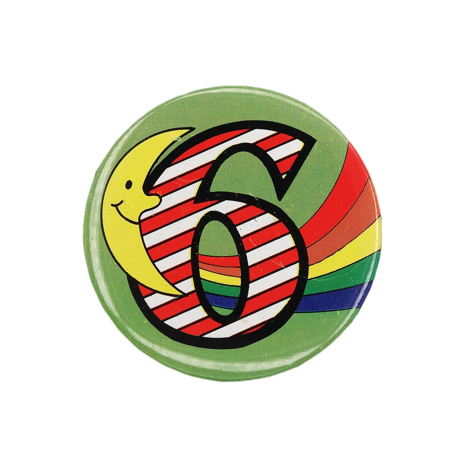 数字 缶バッジ バッチ 6歳 誕生日