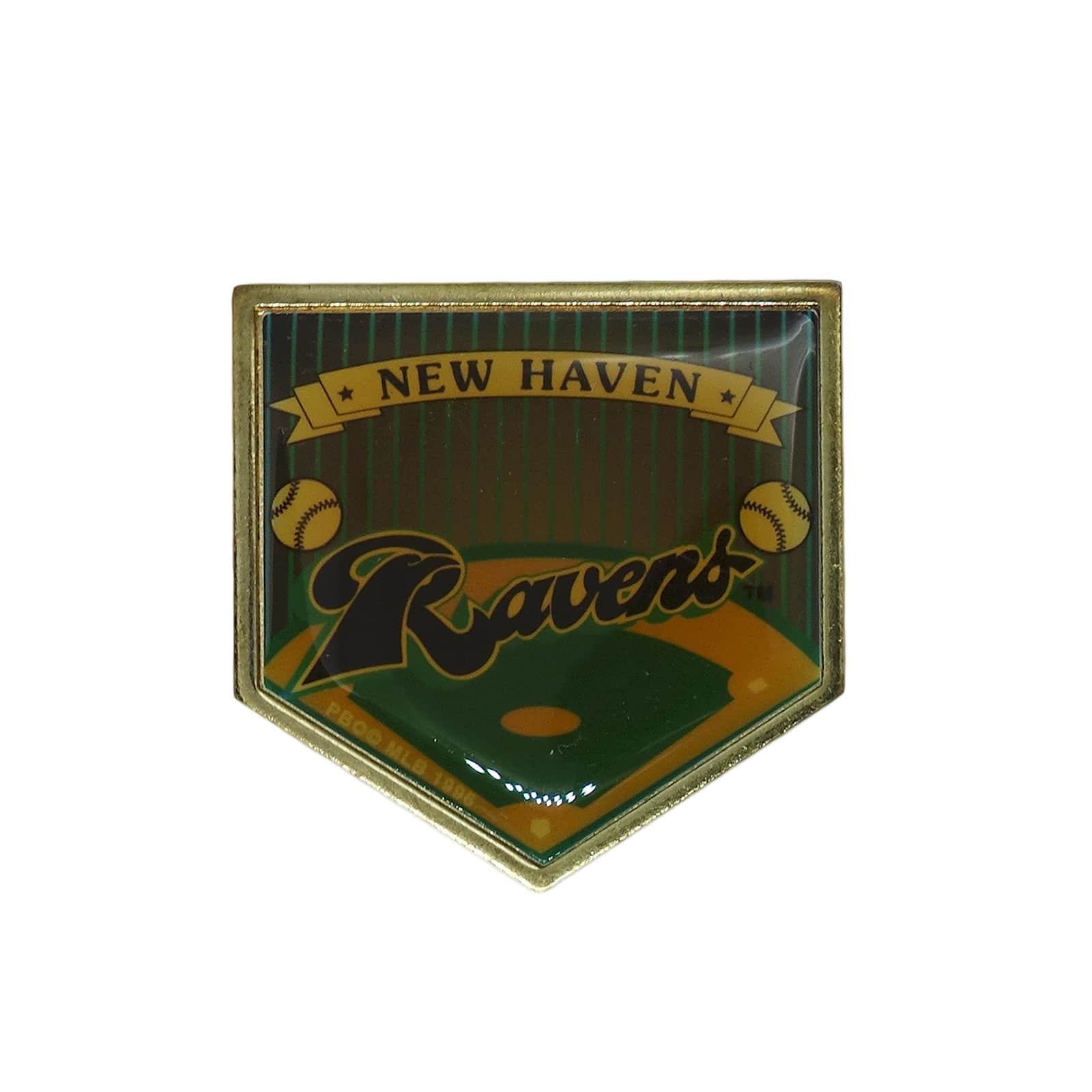 New Haven Ravens ピンズ 野球 ニューヘブン・レイブンズ 留め具付き