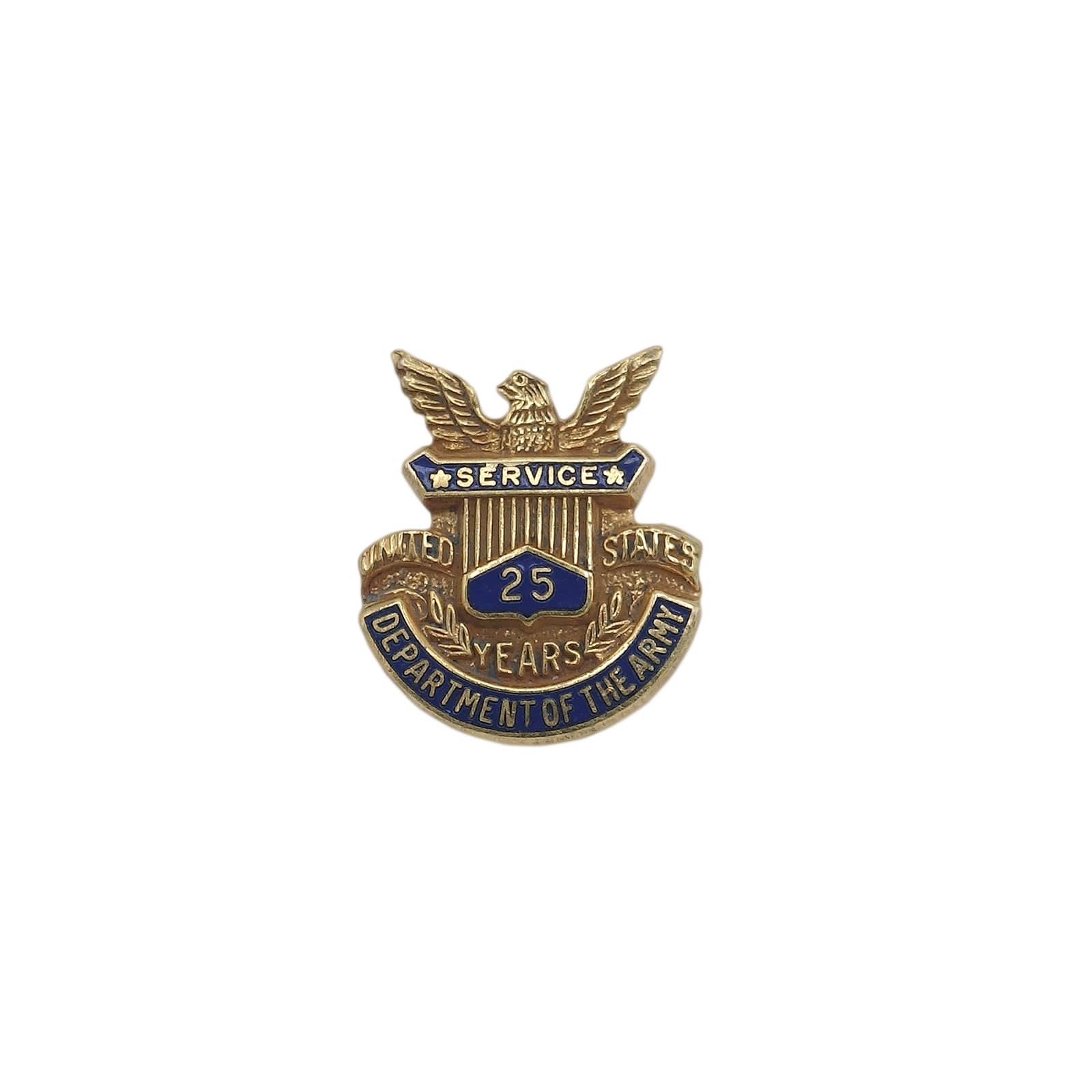 アメリカ合衆国陸軍省 25年勤続記念 ピンバッジ ミリタリー