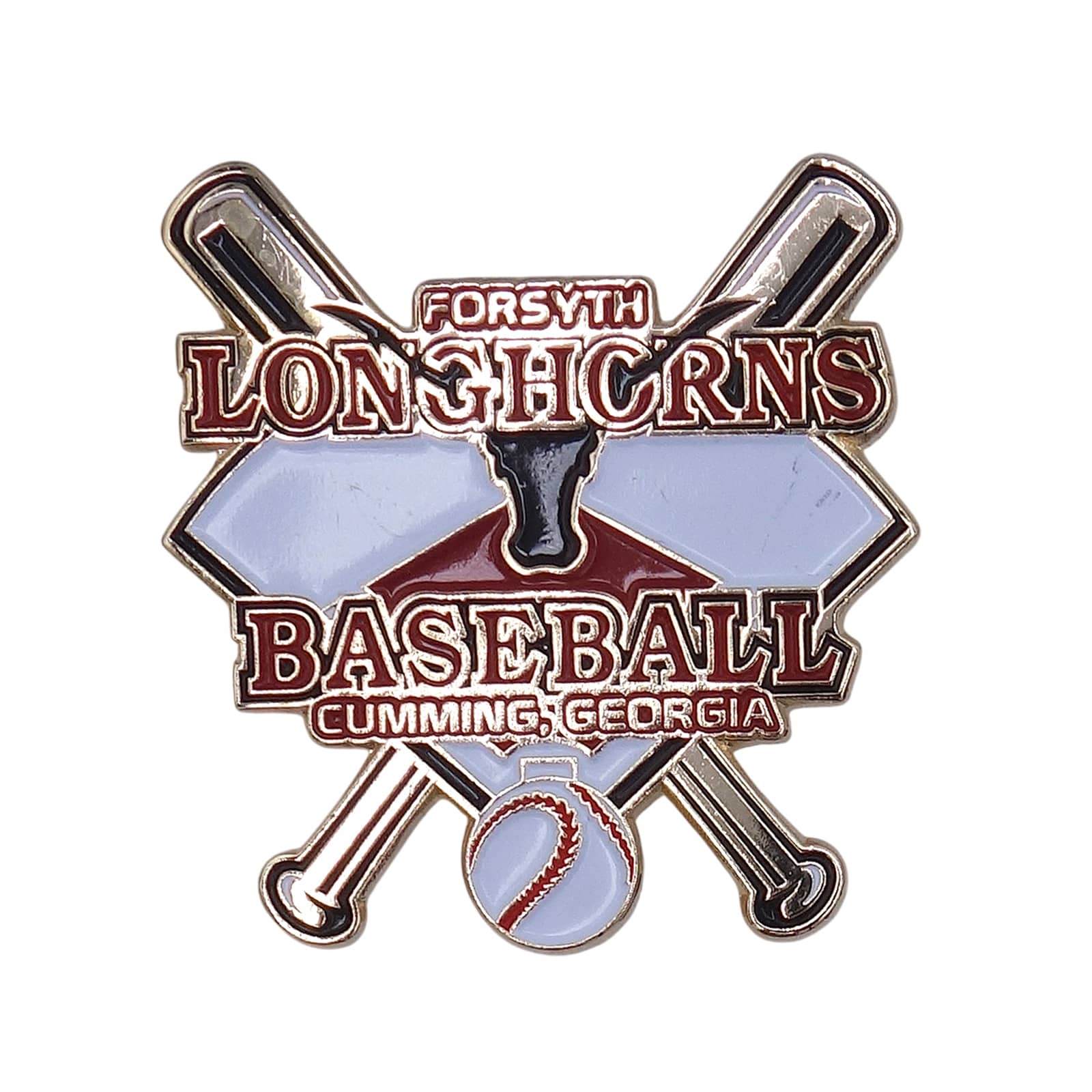 FORSYTH LONGHORNS ユース野球チーム ピンズ