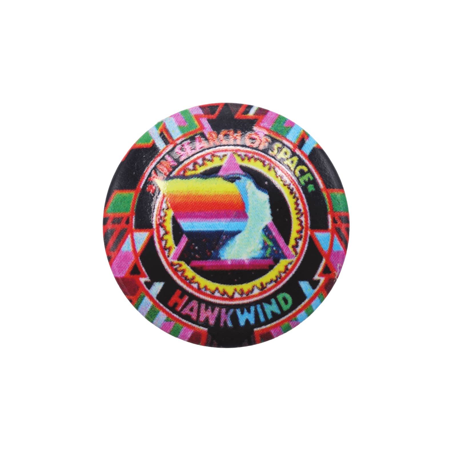スペースロックバンド HAWKWIND 缶バッチ