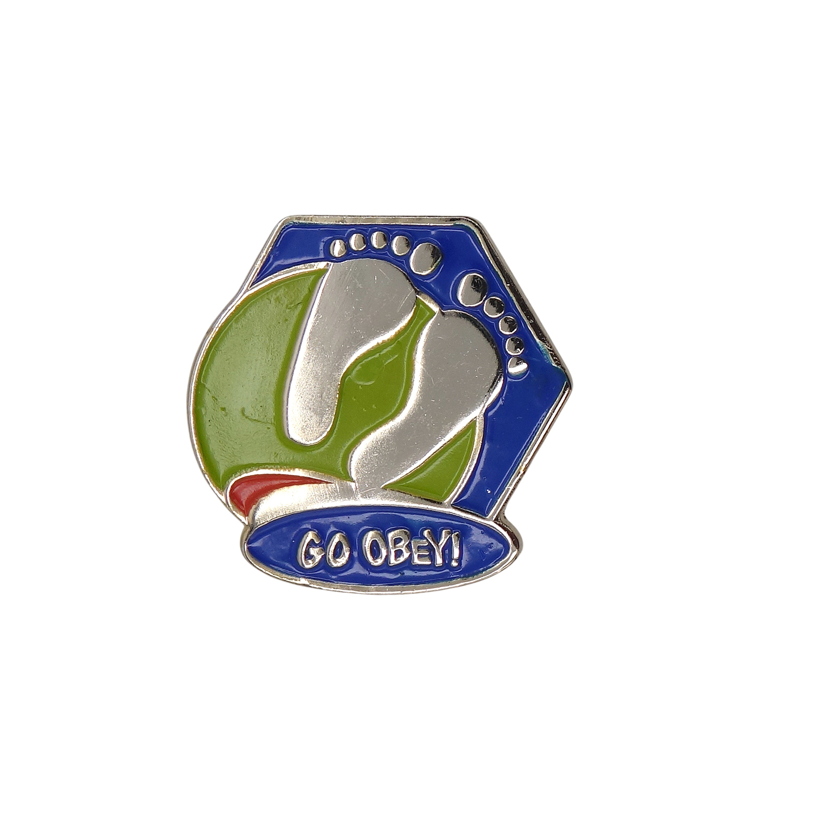 GO OBEY! 足跡 ピンズ