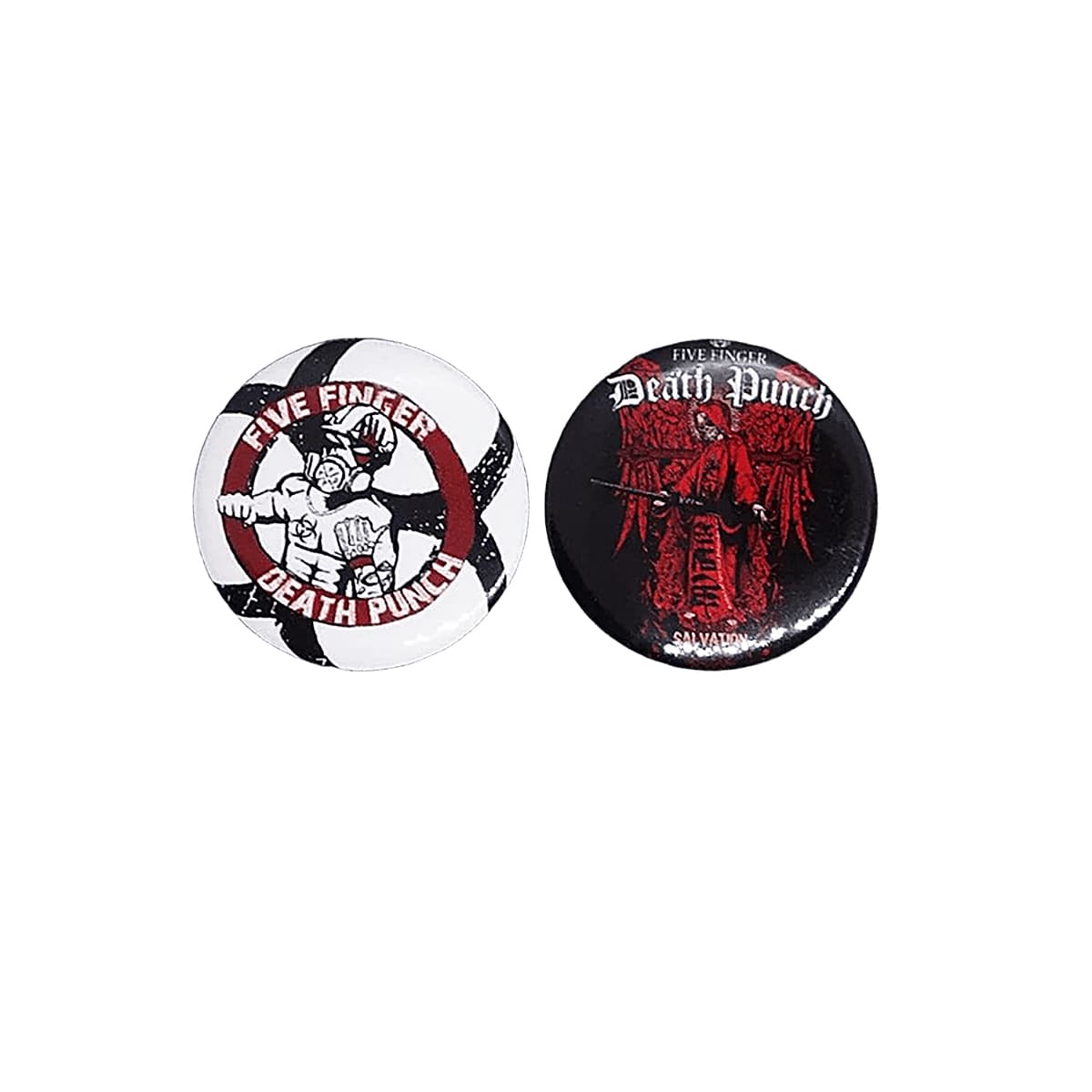 Five Finger Death Punch ヘヴィメタルバンド 缶バッジ 2個セット