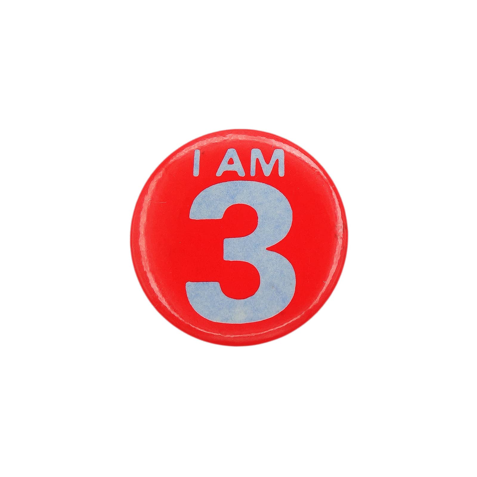 I AM 3 缶バッジ バッチ 3歳 誕生日
