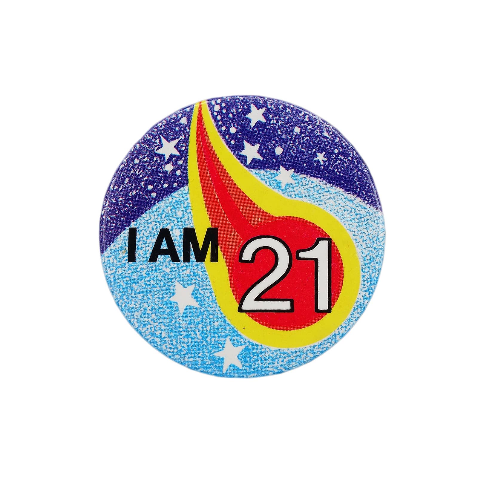 I am 21 缶バッジ バッチ 21歳 誕生日
