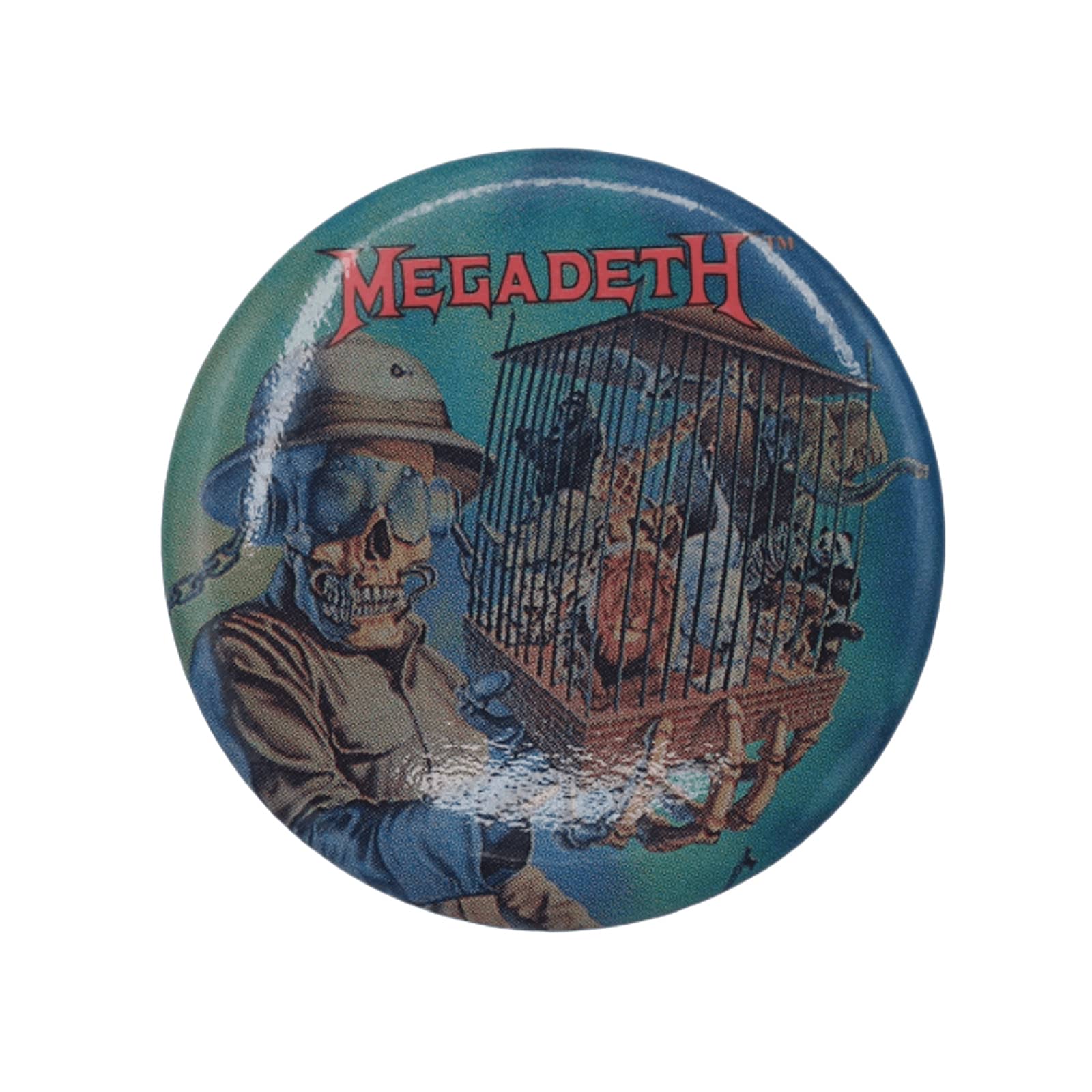 MEGADETH メガデス 缶バッジ バッチ USA製 ヘヴィメタルバンド 1994