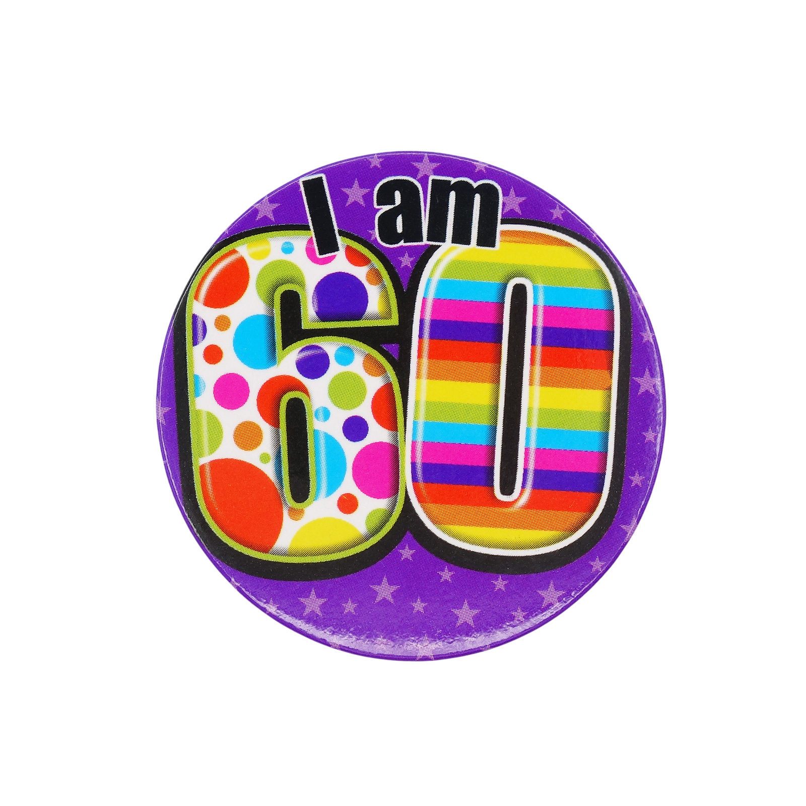 I am 60 缶バッジ バッチ 60歳