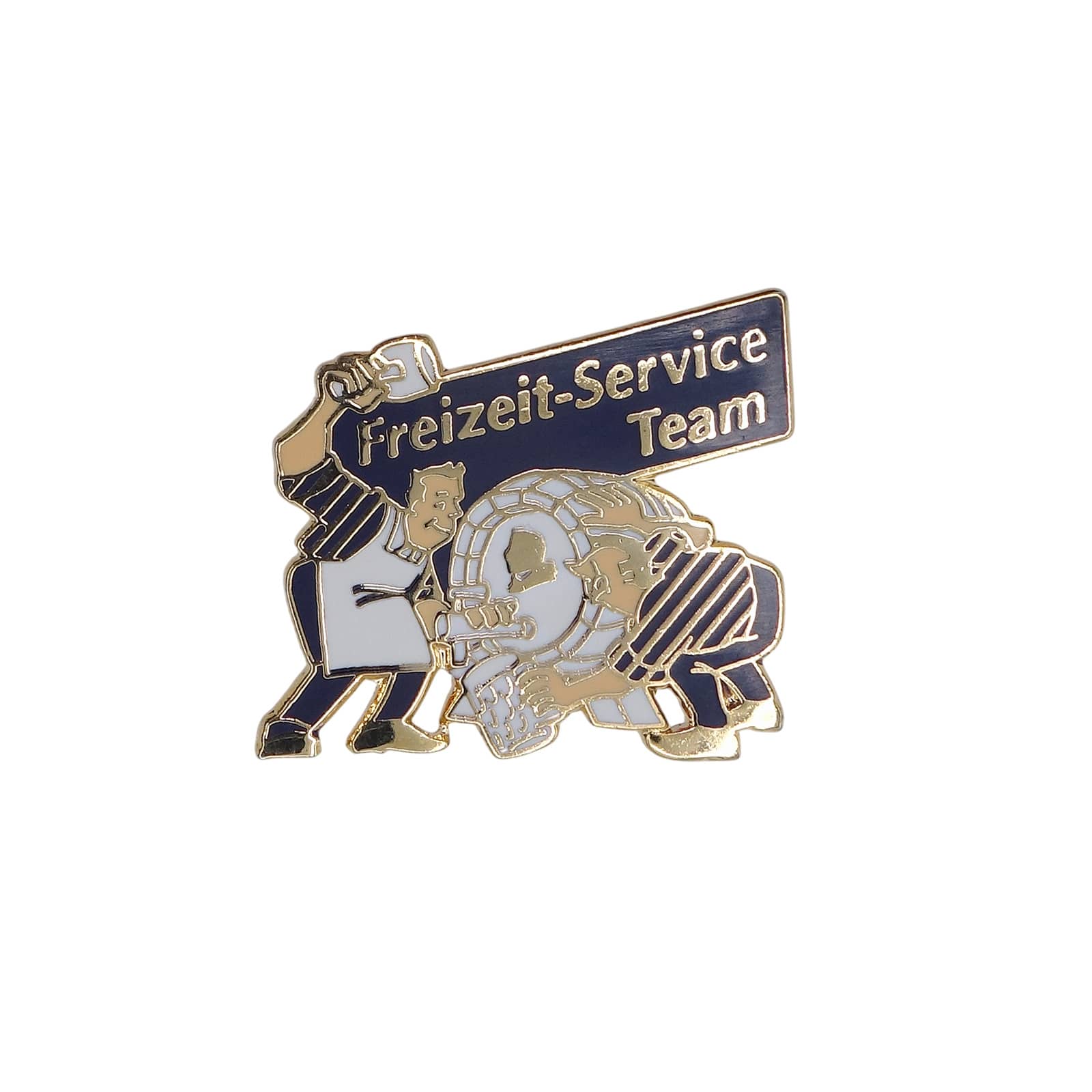 Freizeit-Service Team 樽からビールを注ぐ職人 ピンズ