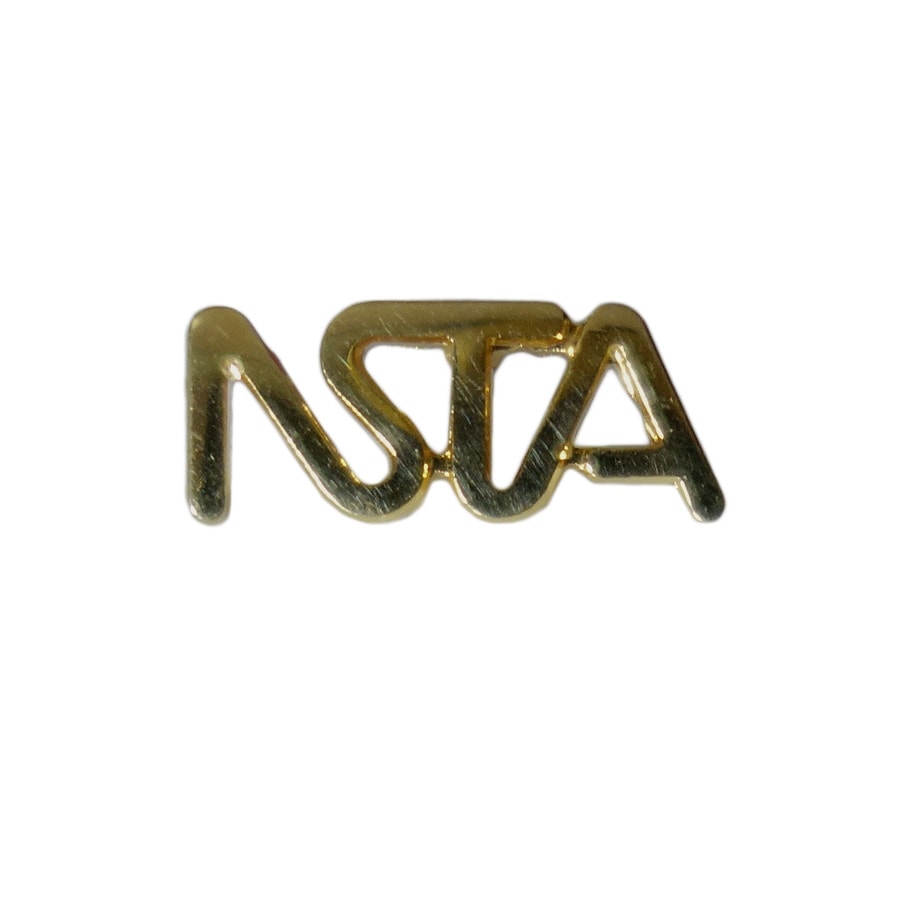 ピンズ 全米科学教師協会 NSTA ロゴ 留め具付き ピンバッジ レトロ