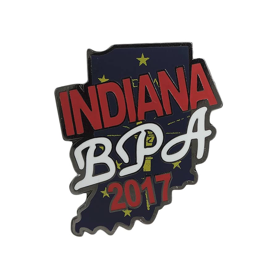 INDIANA BPA ピンズ インディアナ州 留め具付き