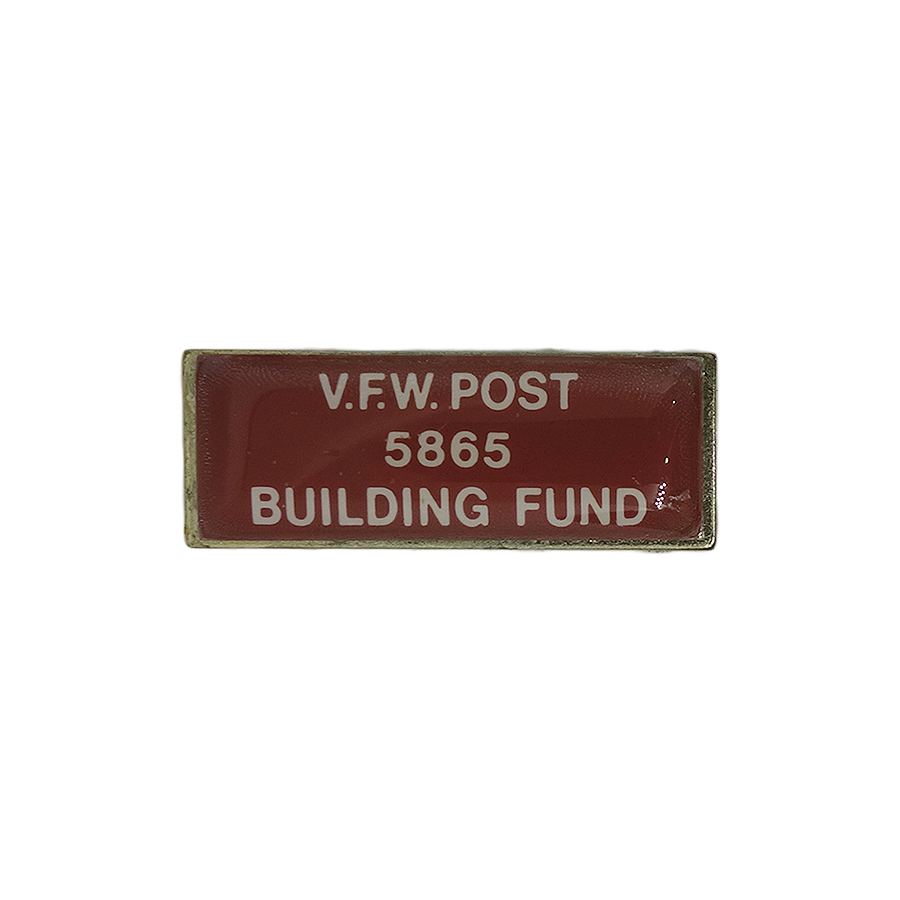 VFW POST 5865 BUILDING FUND ピンズ 留め具付き
