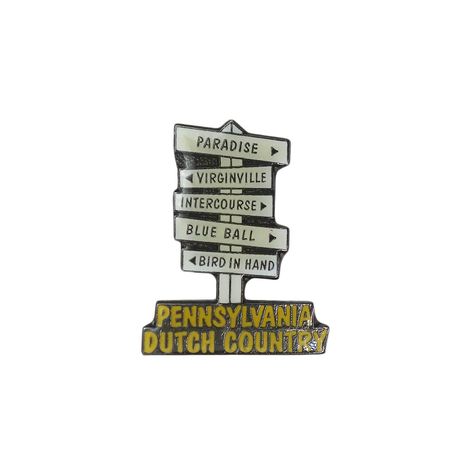 PENNSYLVANIA DUTCH COUNTRY ピンズ 標識 留め具付き