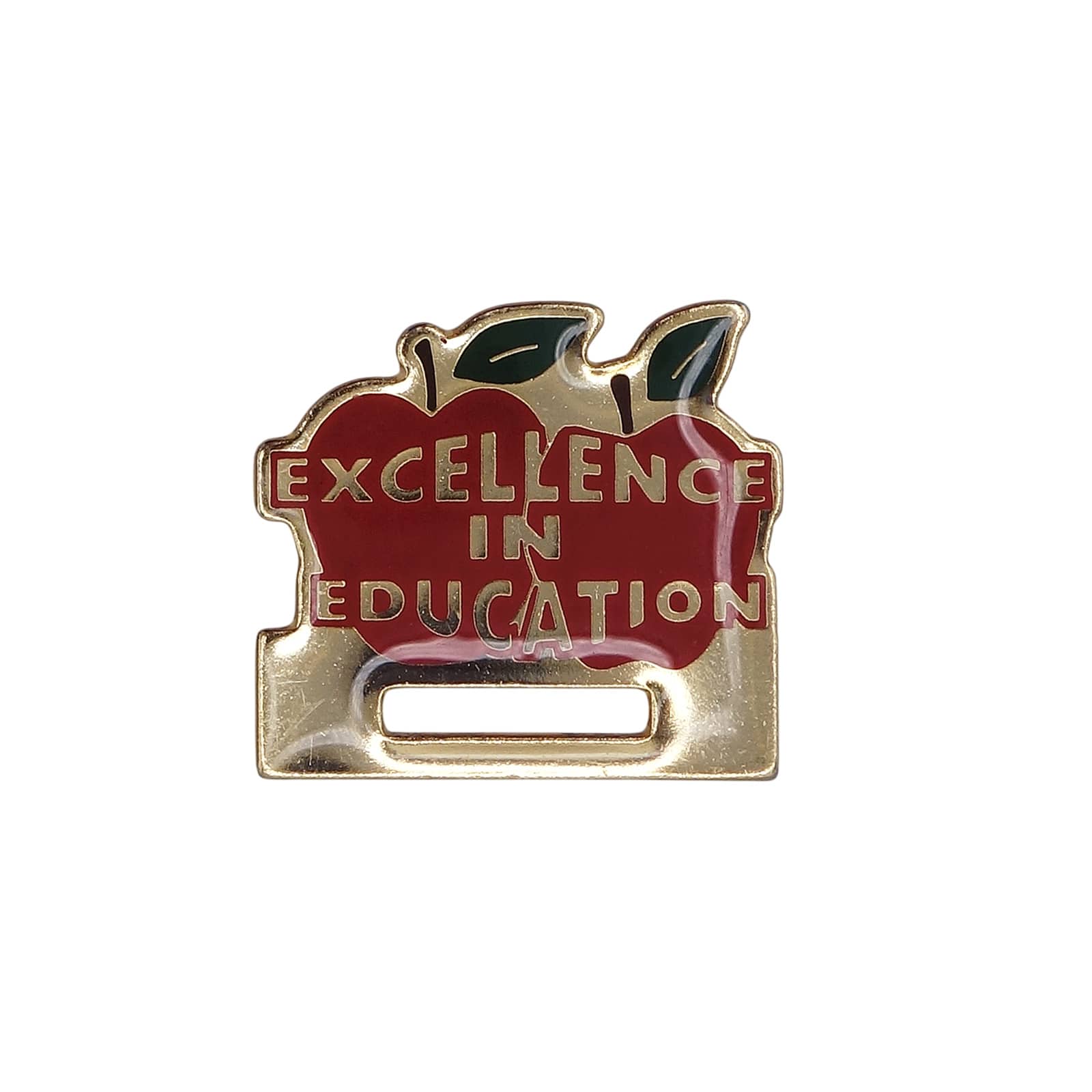 EXCELLENCE IN EDUCATION 教育の象徴 リンゴ ピンズ