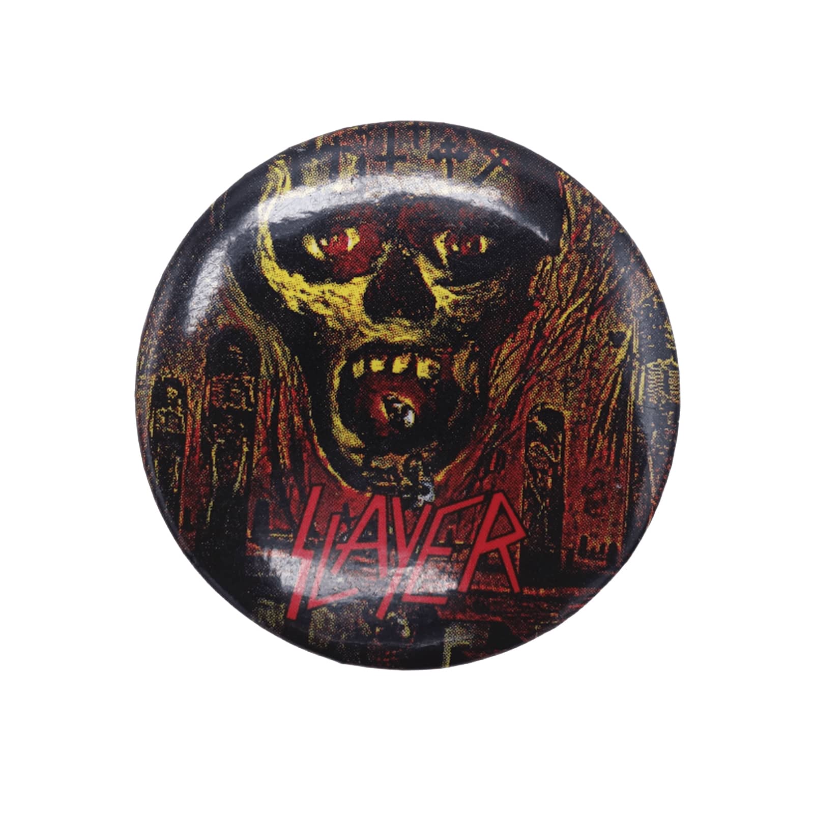 メタルバンド SLAYER 缶バッジ 90's レトロ スレイヤー