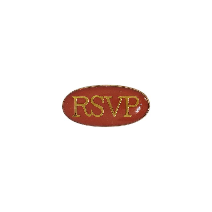 RSVP ピンズ 留め具付き